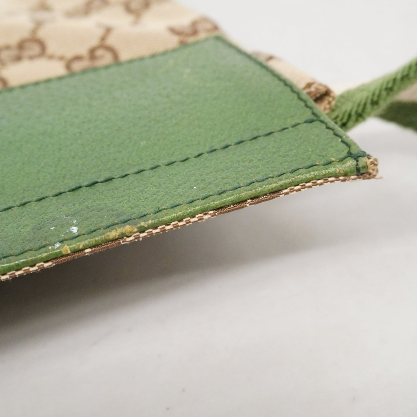 Gucci Brown Green Canvas Fanny Pack