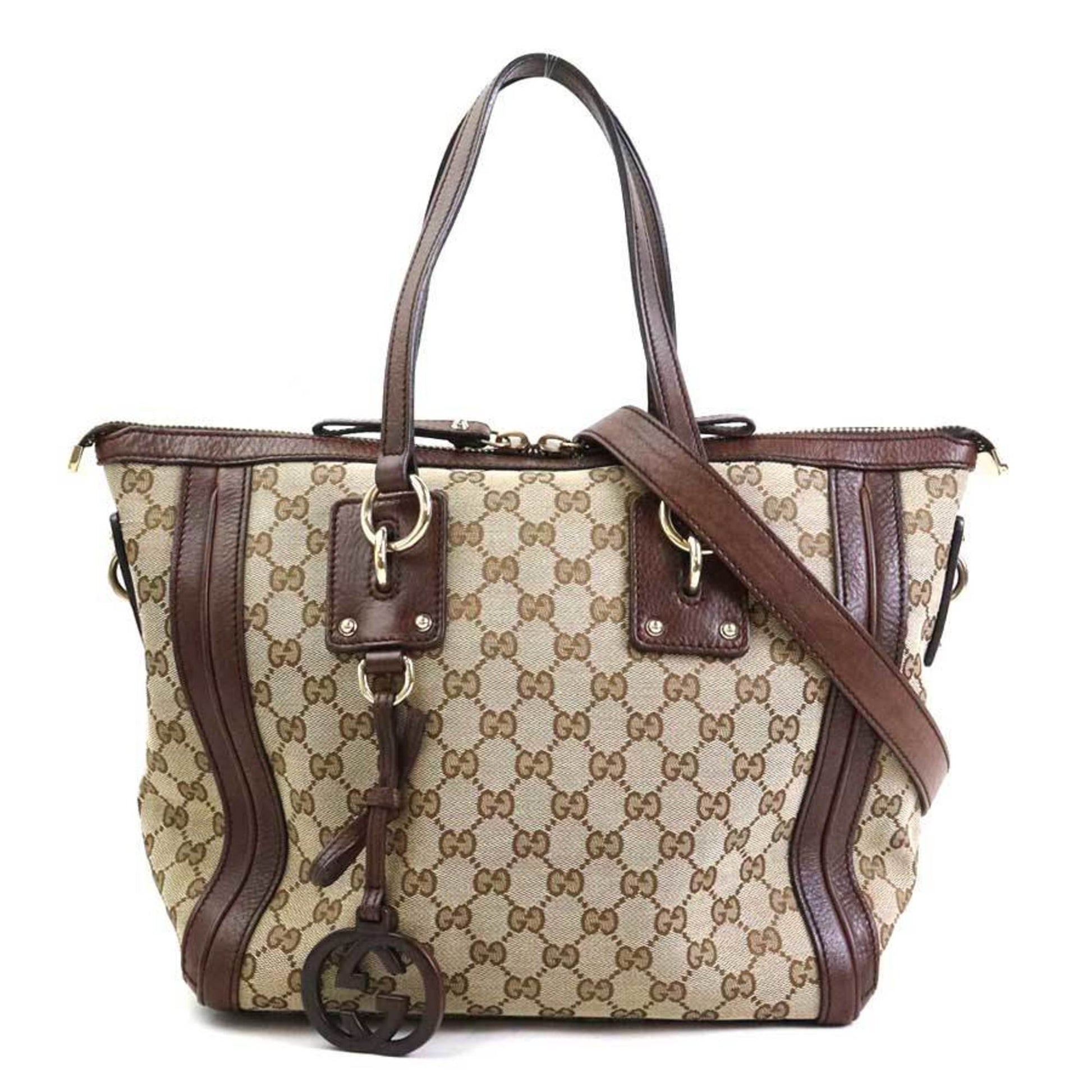 Gucci Brown Gg Canvas Handbag Shoulder Bag