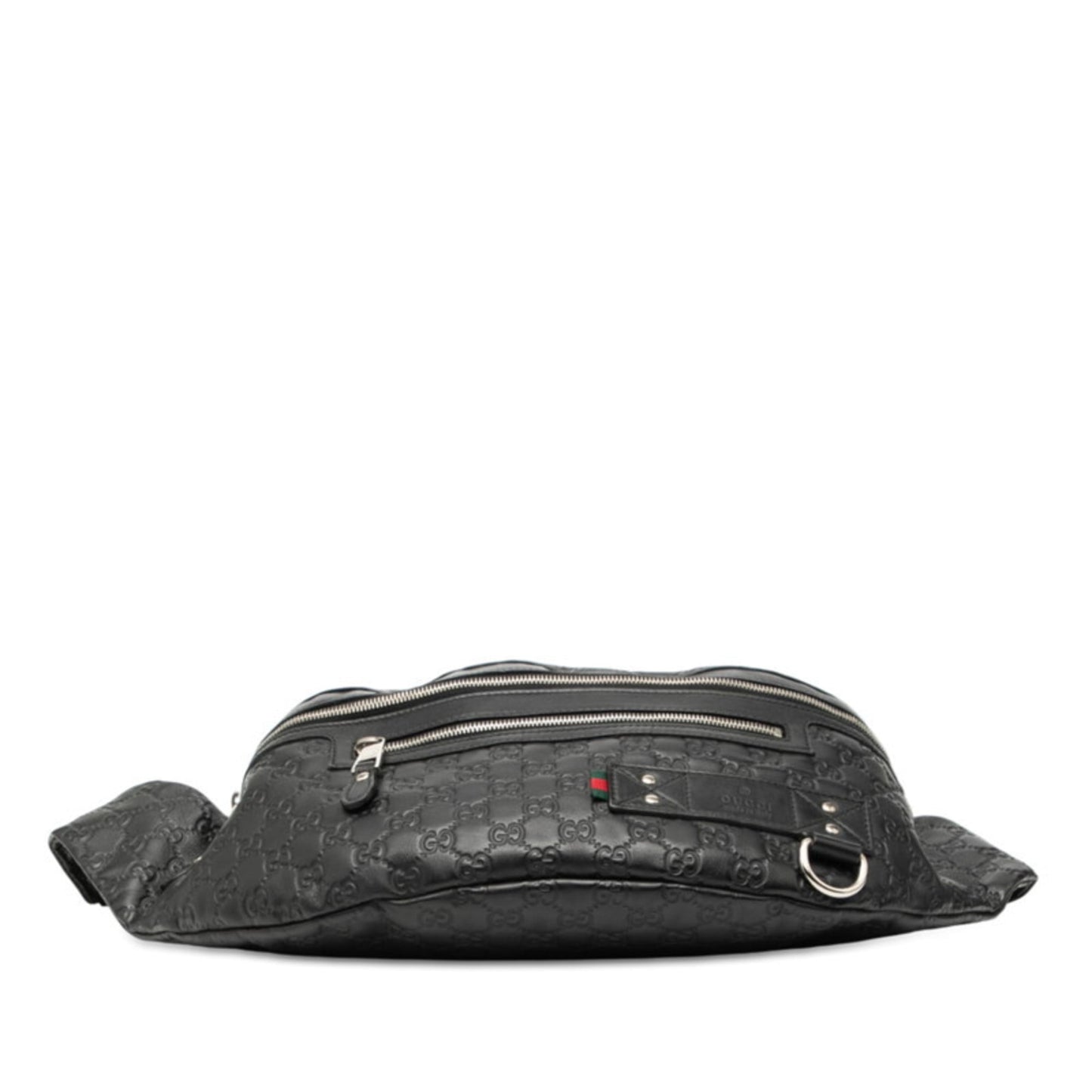 Gucci Guccissima Black Leather Sling Bag