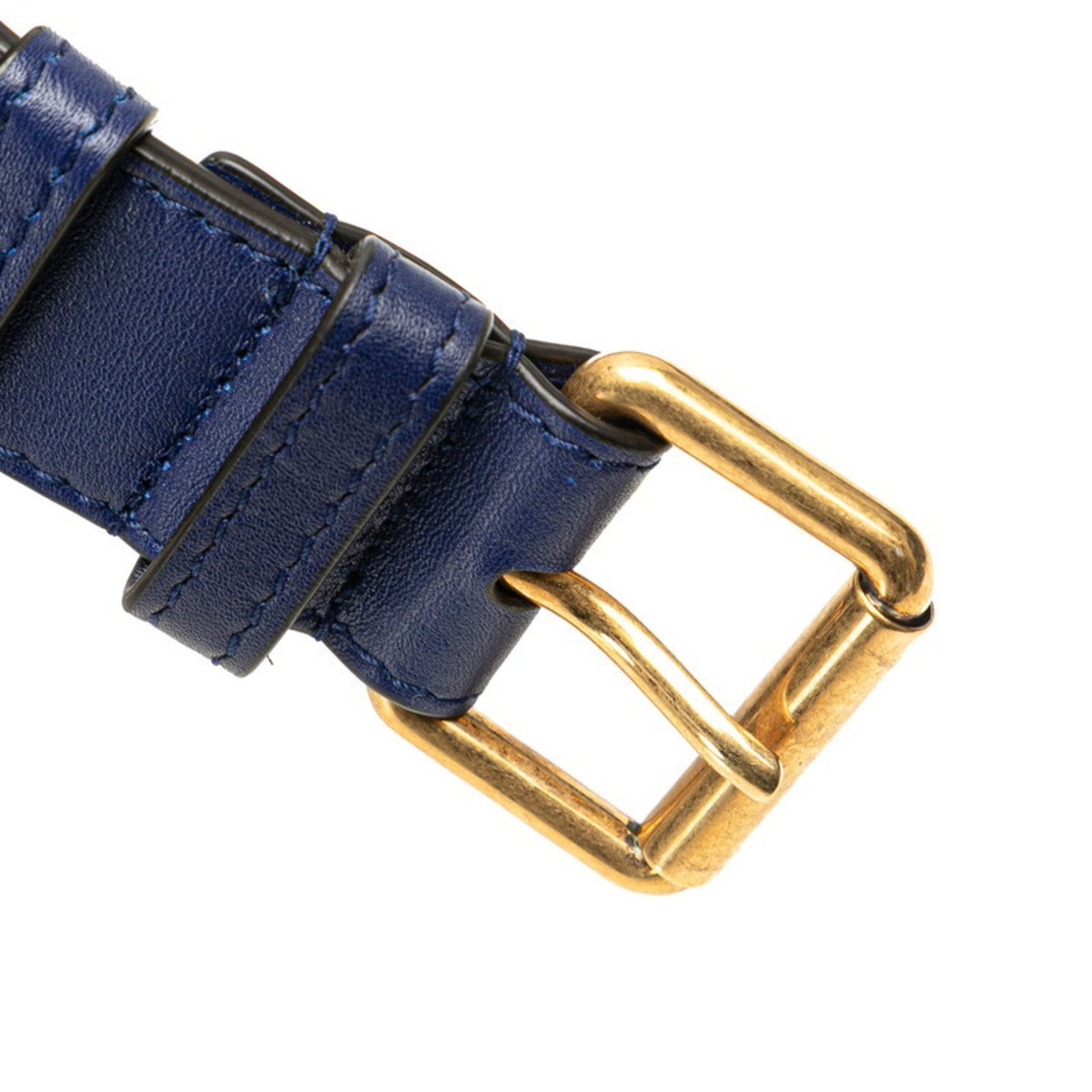 Gucci Gg Marmont Blue Leather Sling Bag