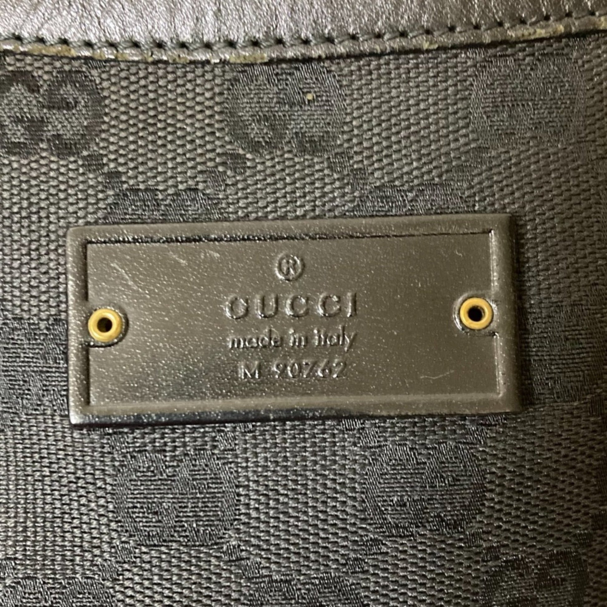 Gucci Black Canvas Shoulder Bag