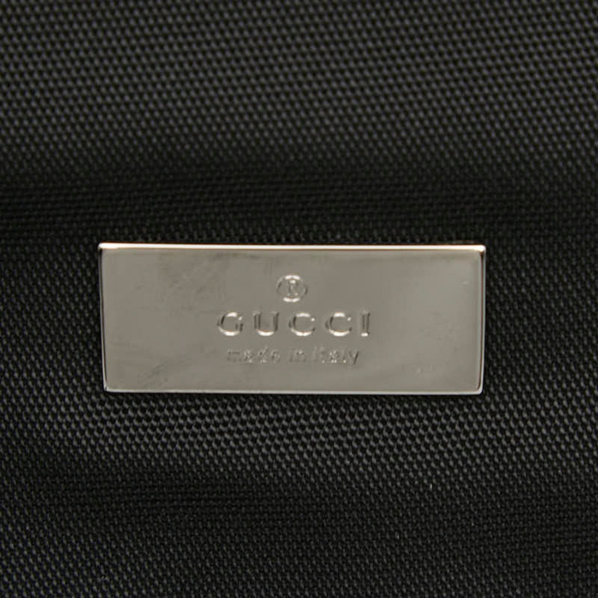 Gucci Black Nylon Leather Messenger Bag Shoulder Bag