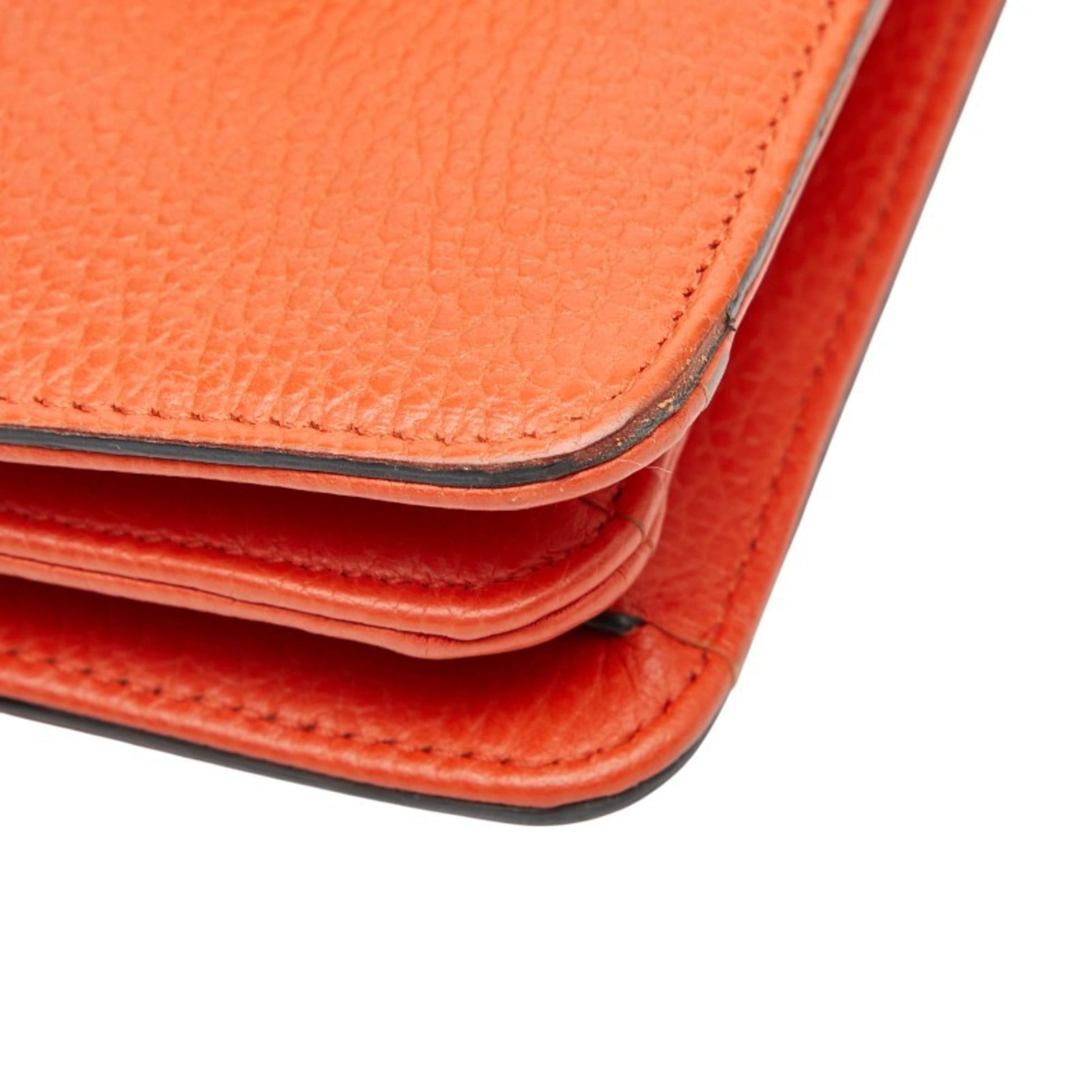 Gucci Orange Leather Shoulder Bag