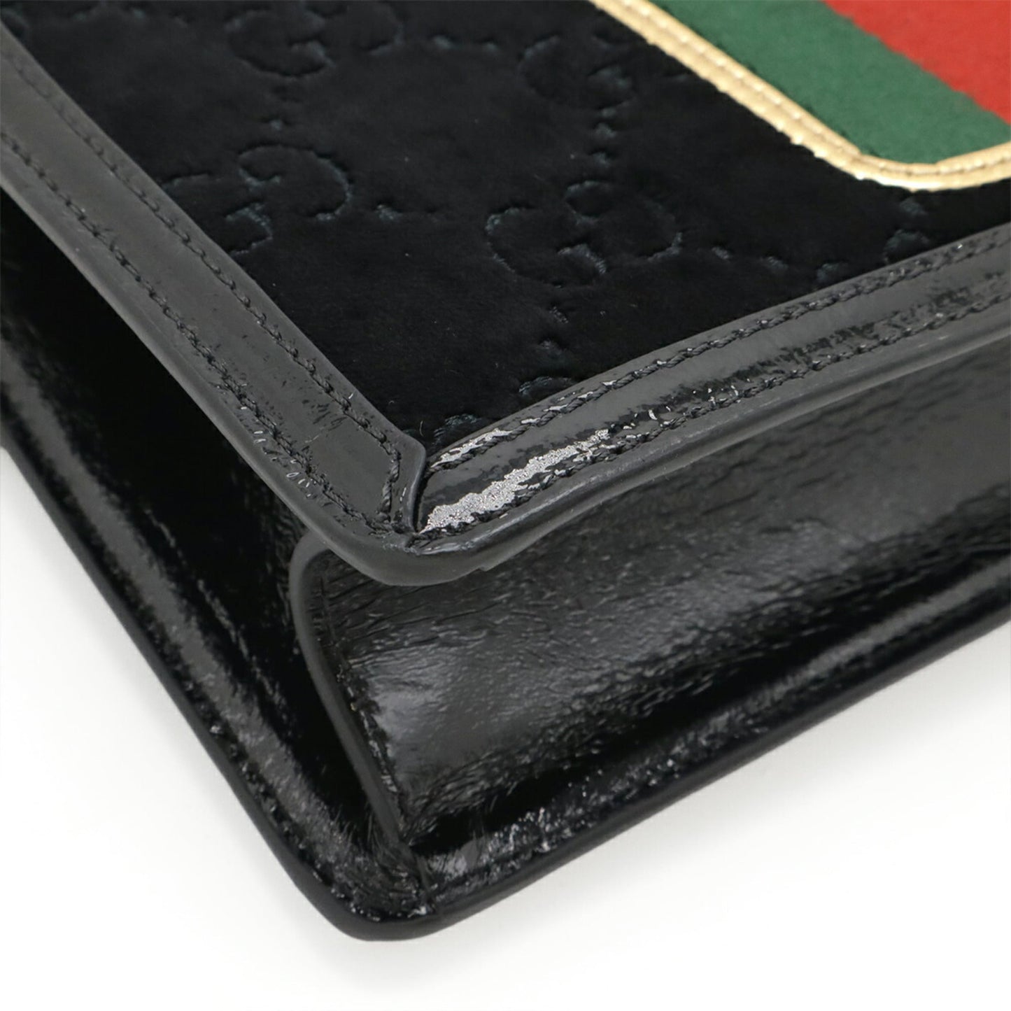 Gucci Black Green Red Color Shoulder Bag