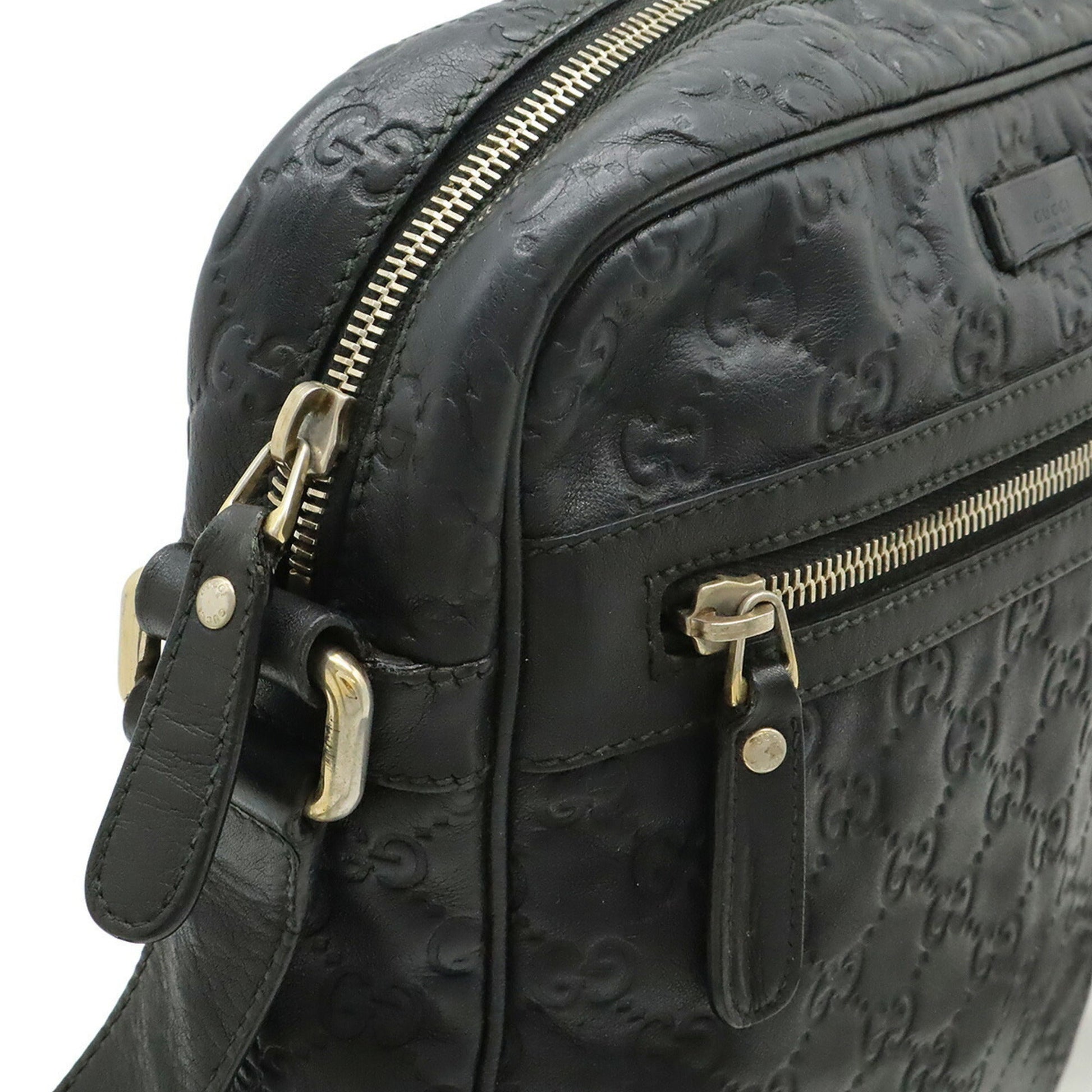 Gucci Black Leather Shoulder Bag