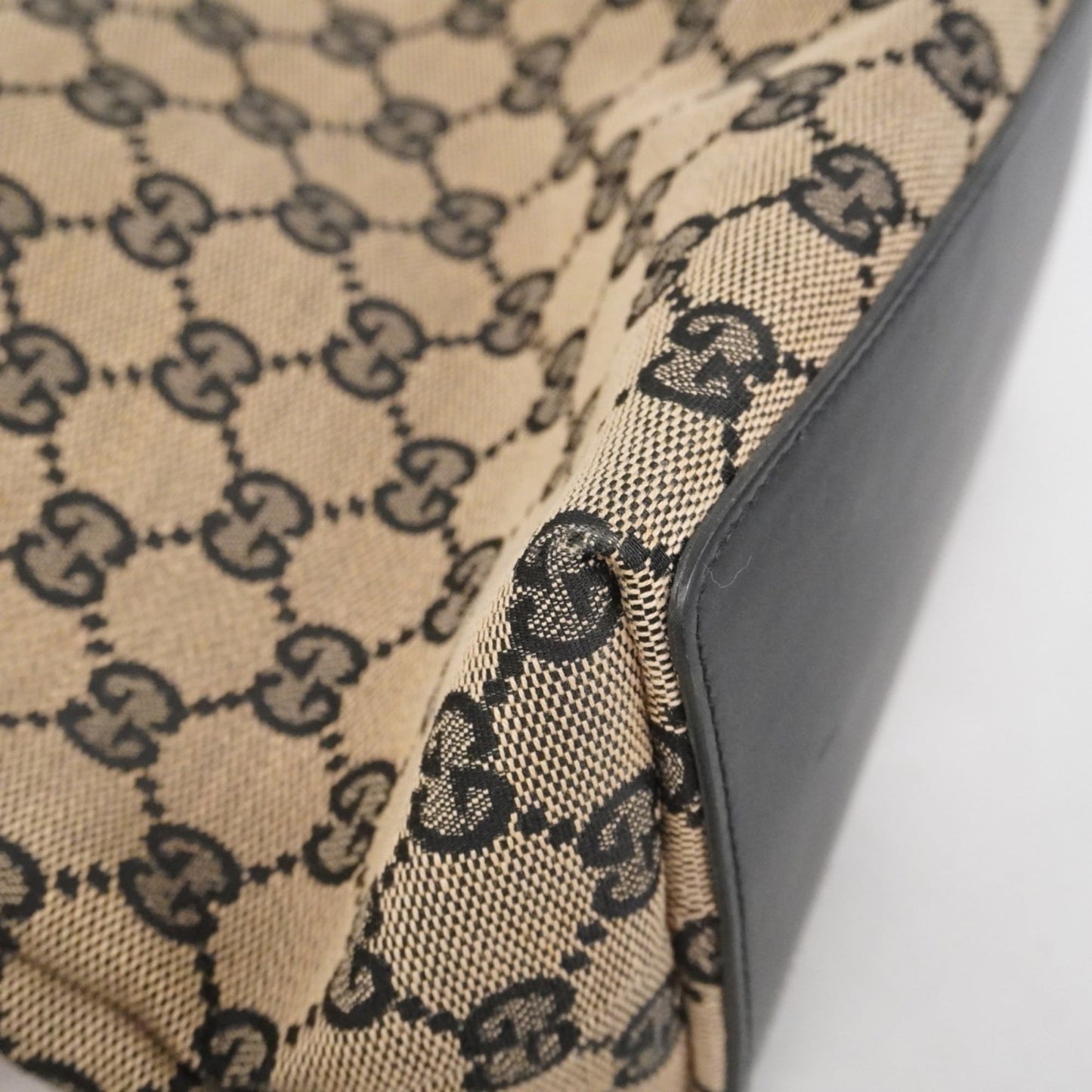 Gucci Black Canvas Tote Bag