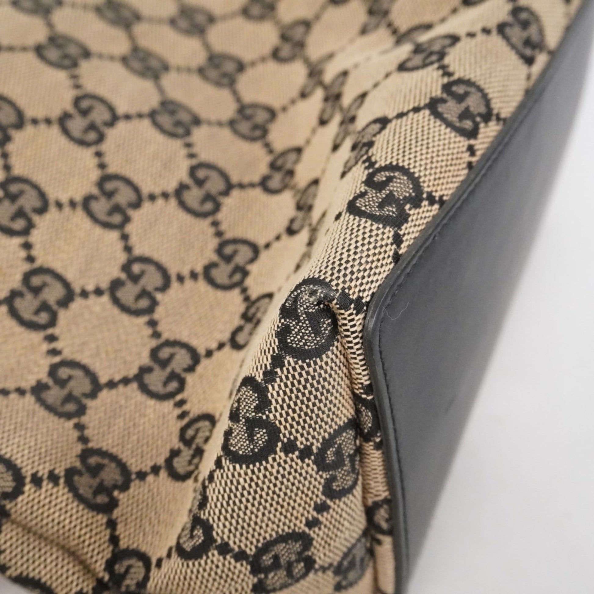 Gucci Black Canvas Tote Bag