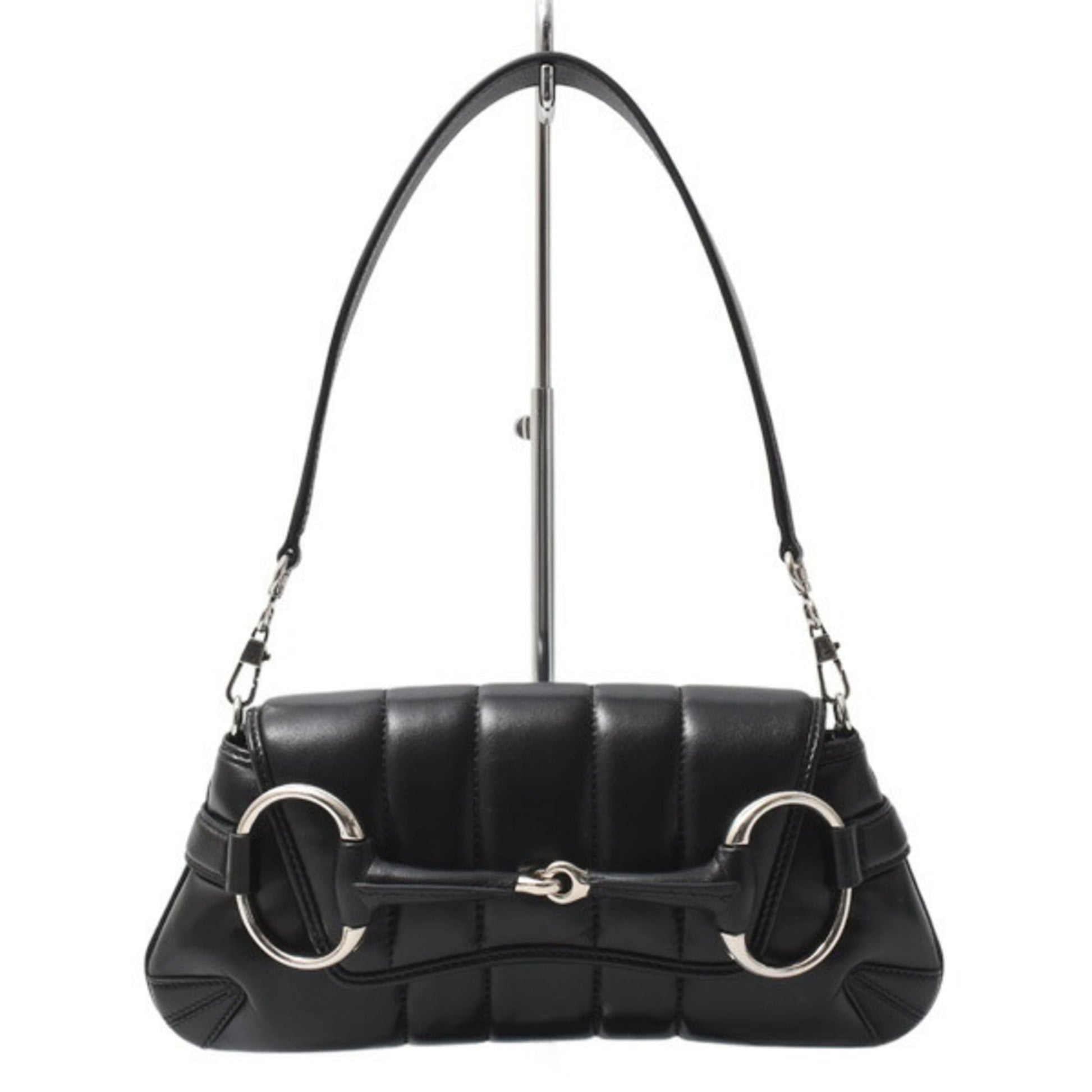 Gucci Black Leather Shoulder Bag
