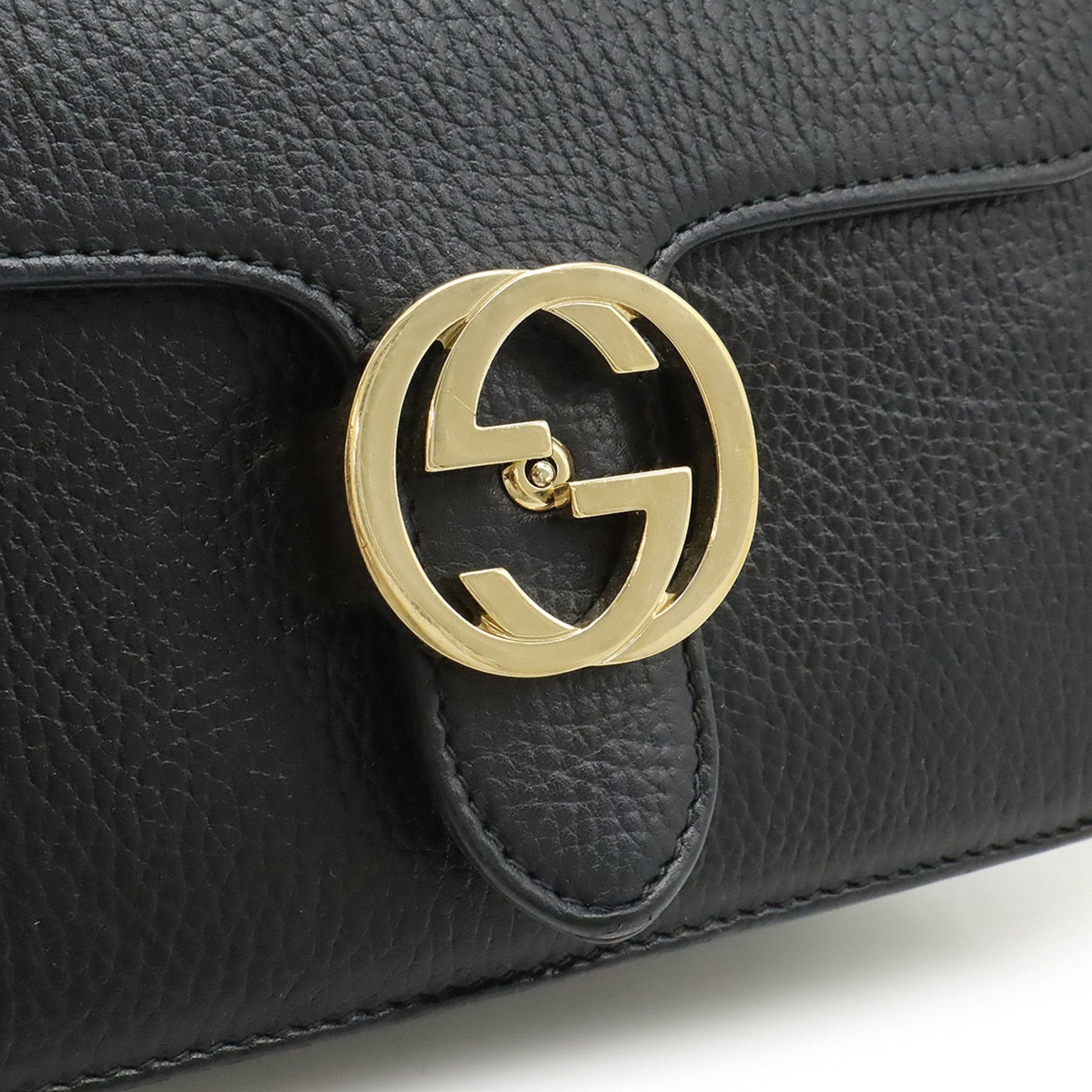 Gucci Black Leather Shoulder Bag