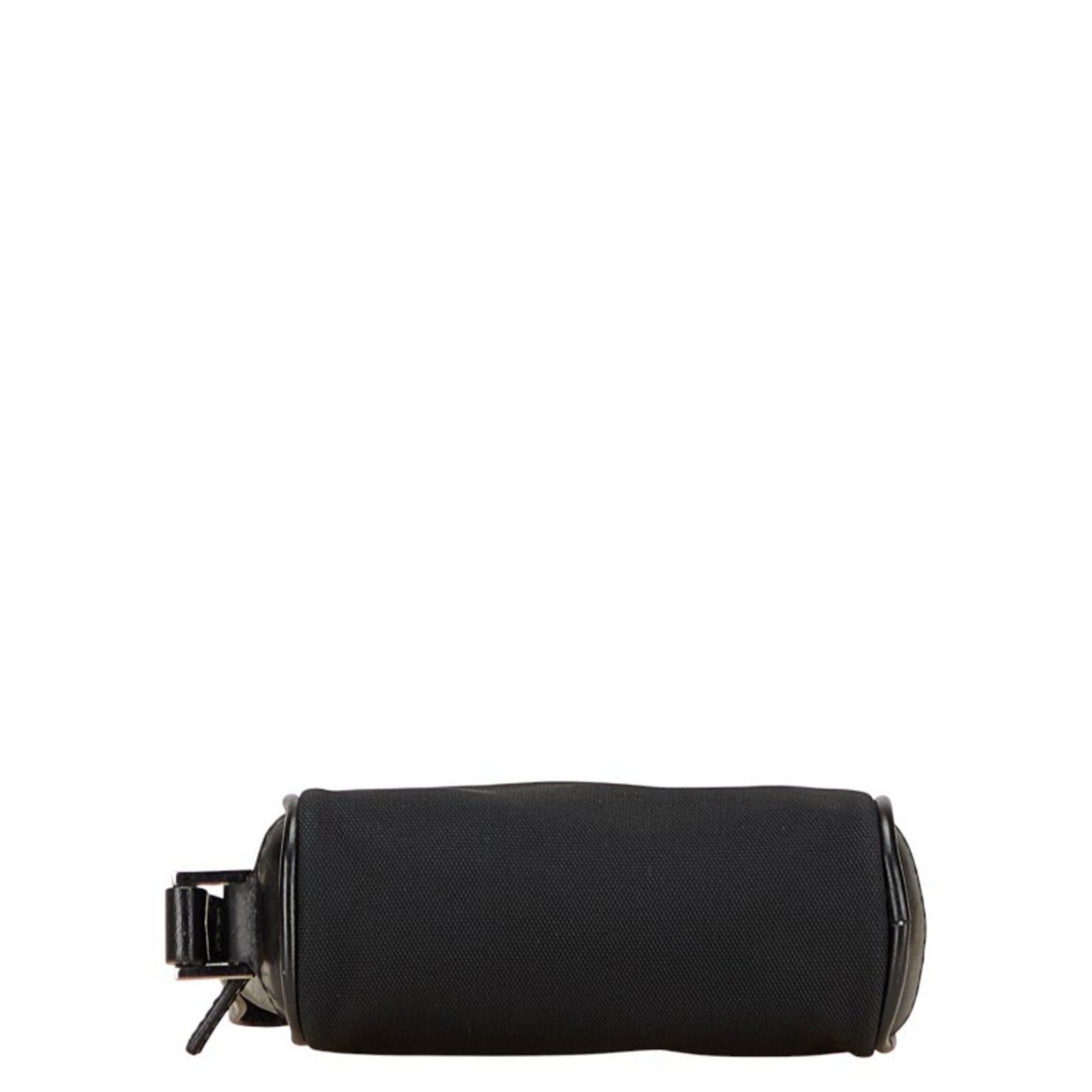 Gucci Black Nylon Leather Pouch