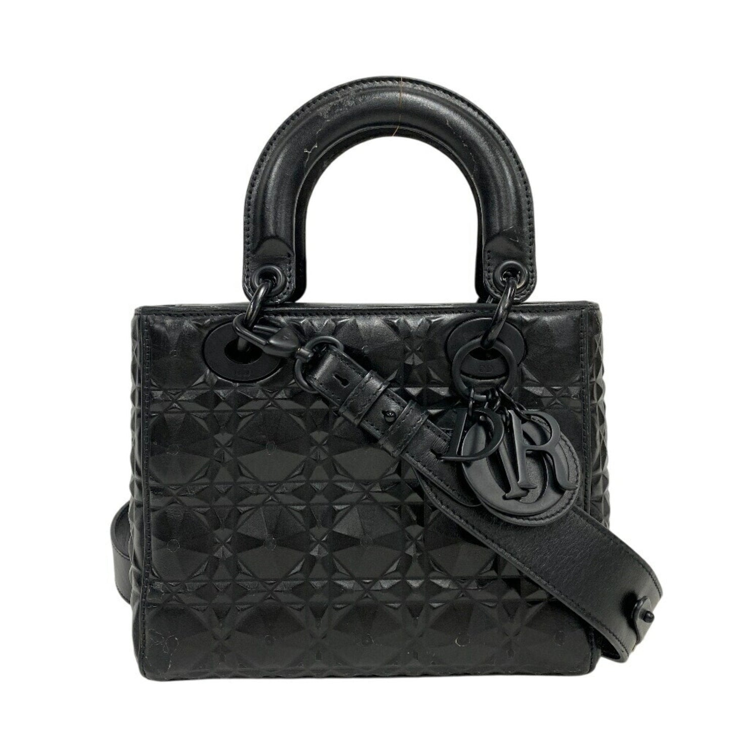Dior Handbag Christian Shoulder Bag 51 Leather Black