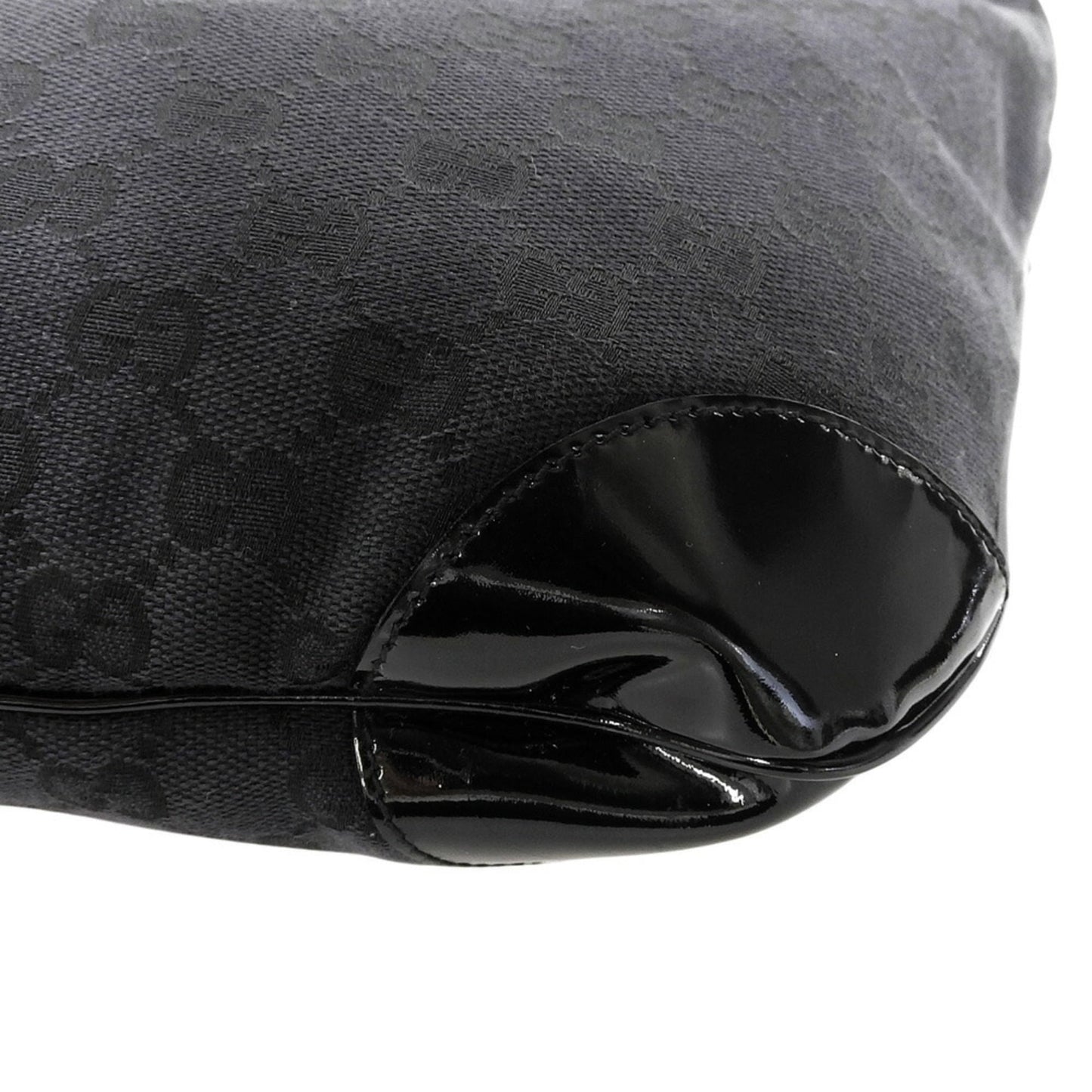 Gucci Black Gg Canvas Shoulder Bag