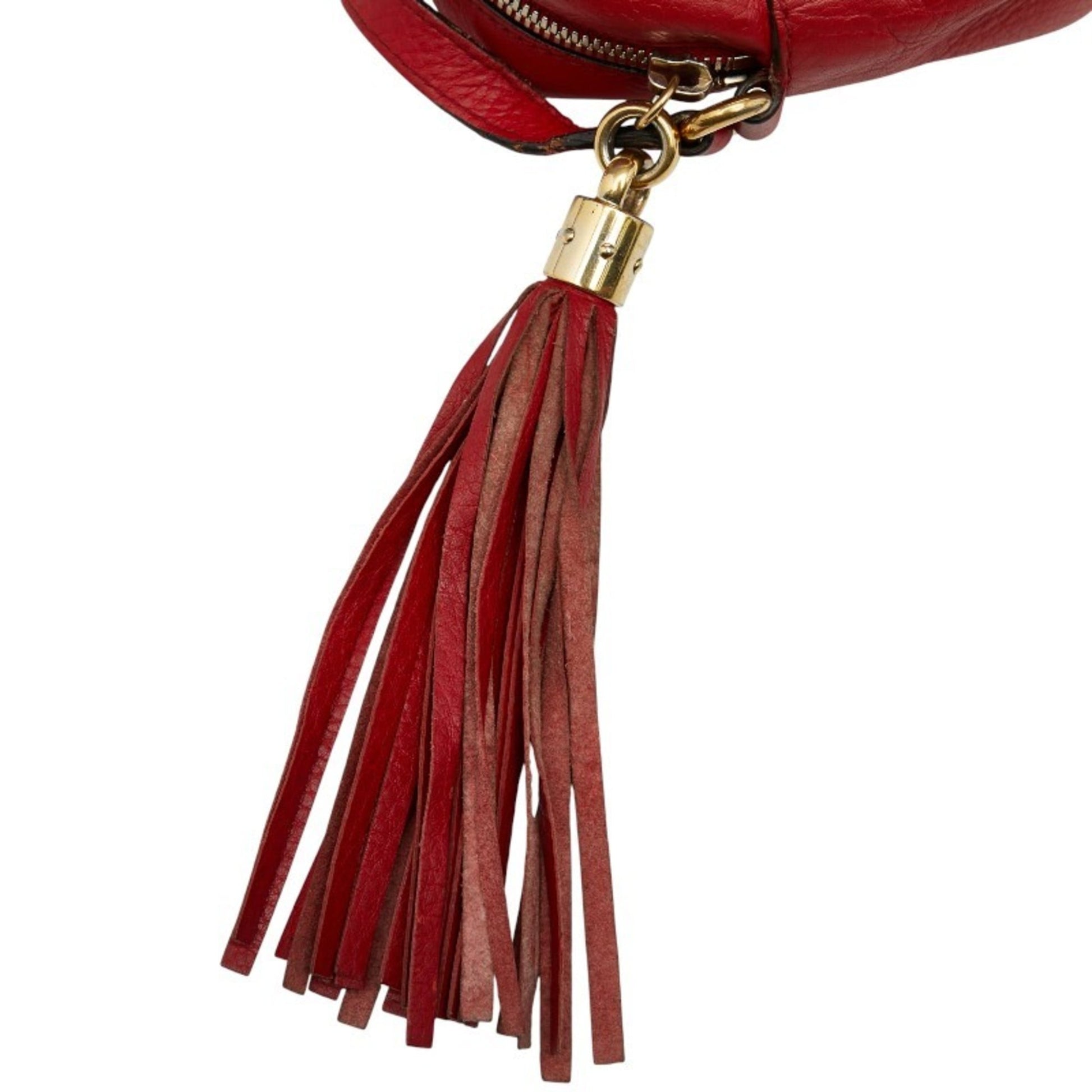 Gucci Red Color Leather Shoulder Bag