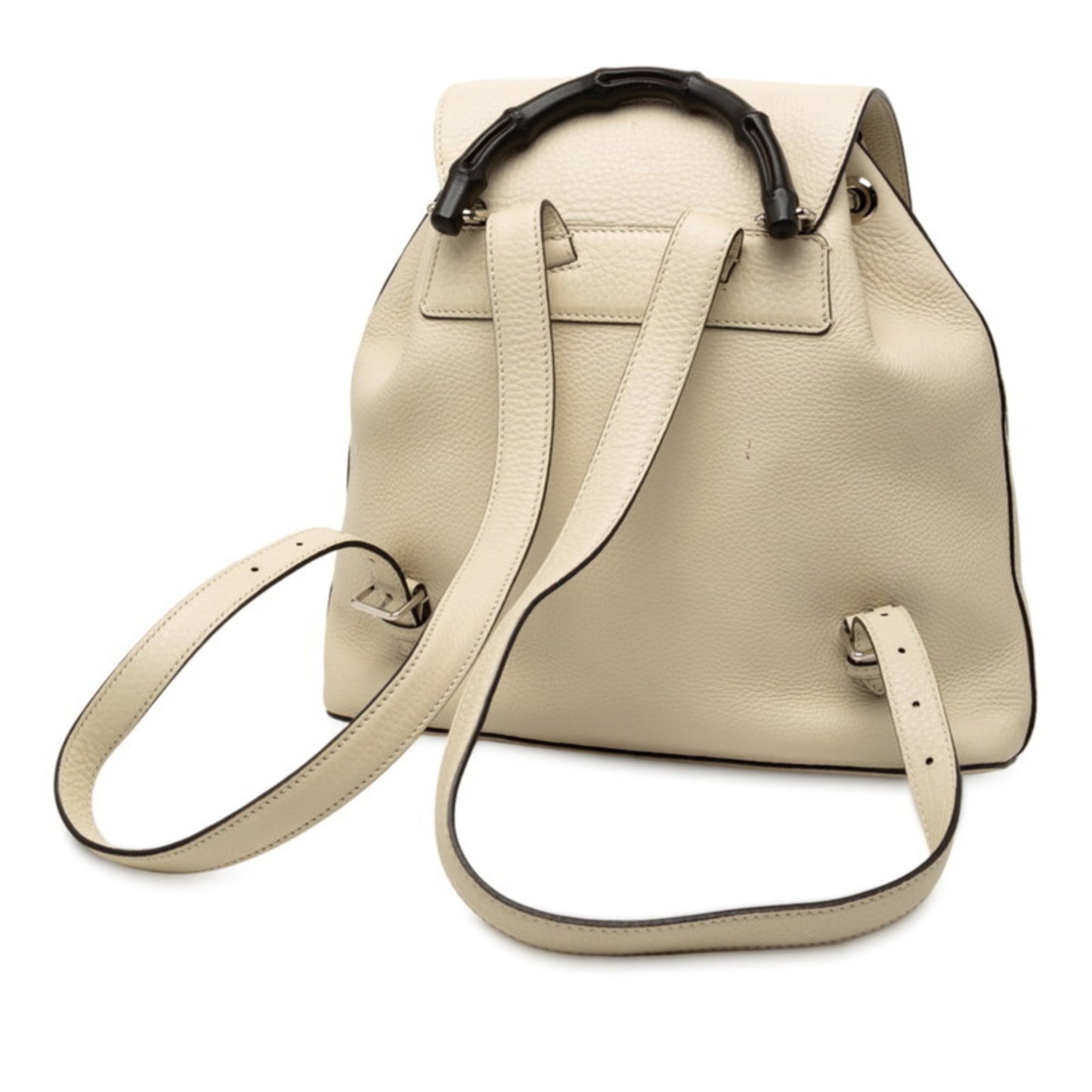 Gucci Ivory White Leather Backpack