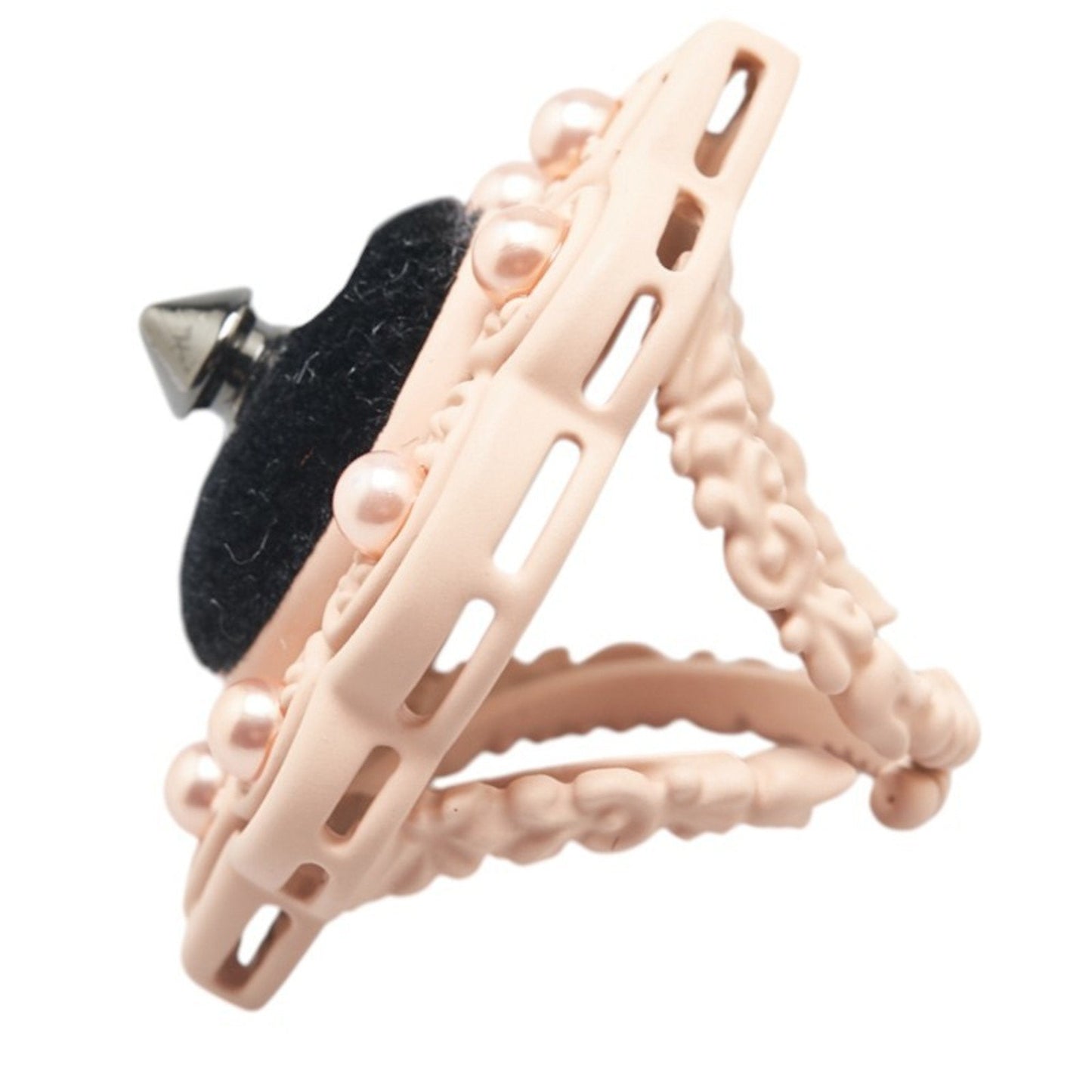 Gucci Pink Artificial Pearl Plastic Band Ring