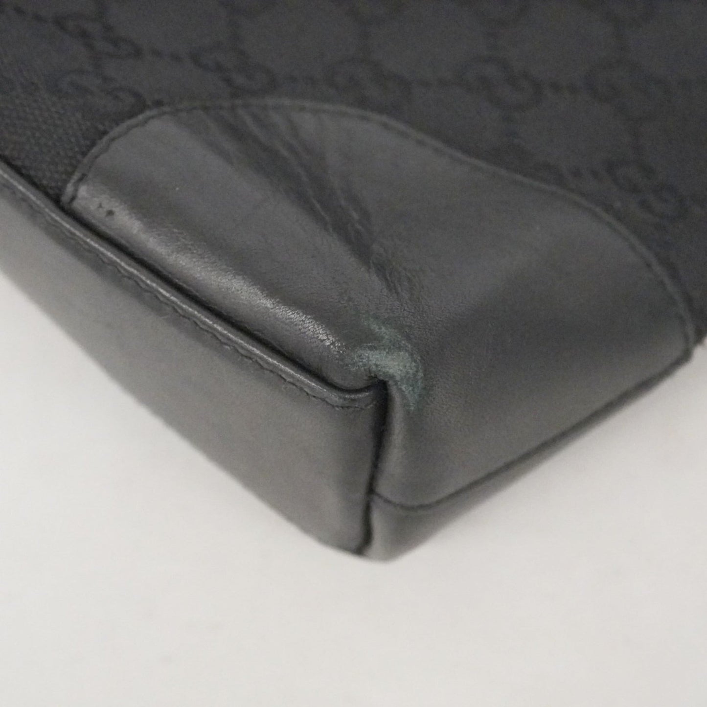 Gucci Black Canvas Shoulder Bag