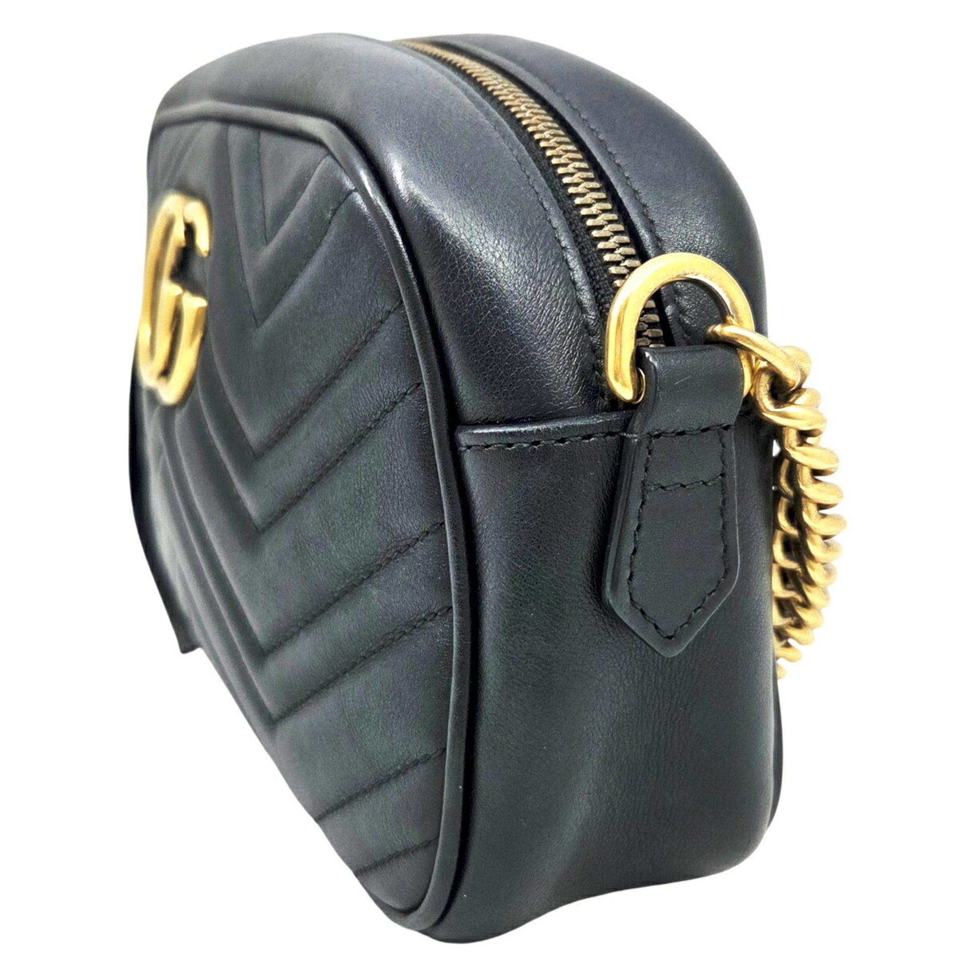 Gucci Black Leather Shoulder Bag