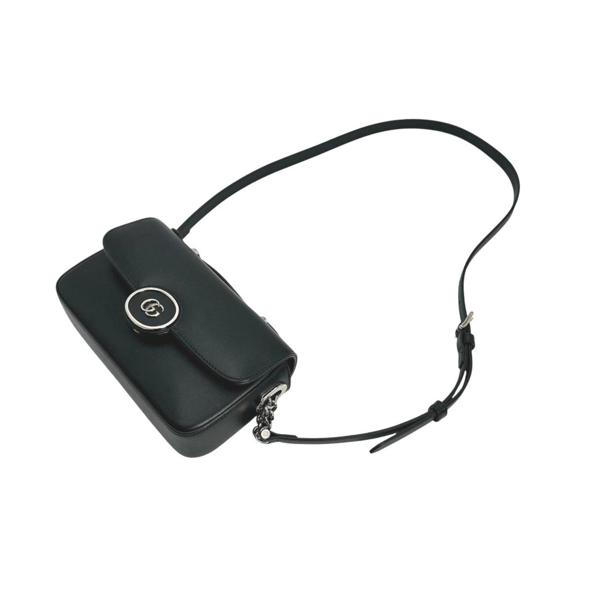 Gucci Black Leather Shoulder Bag
