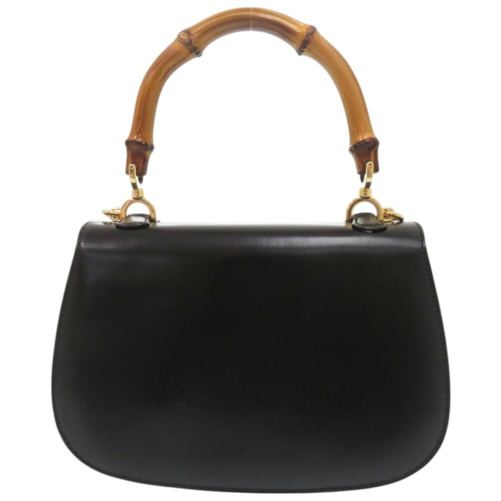 Gucci Black Leather Handbag Shoulder Bag