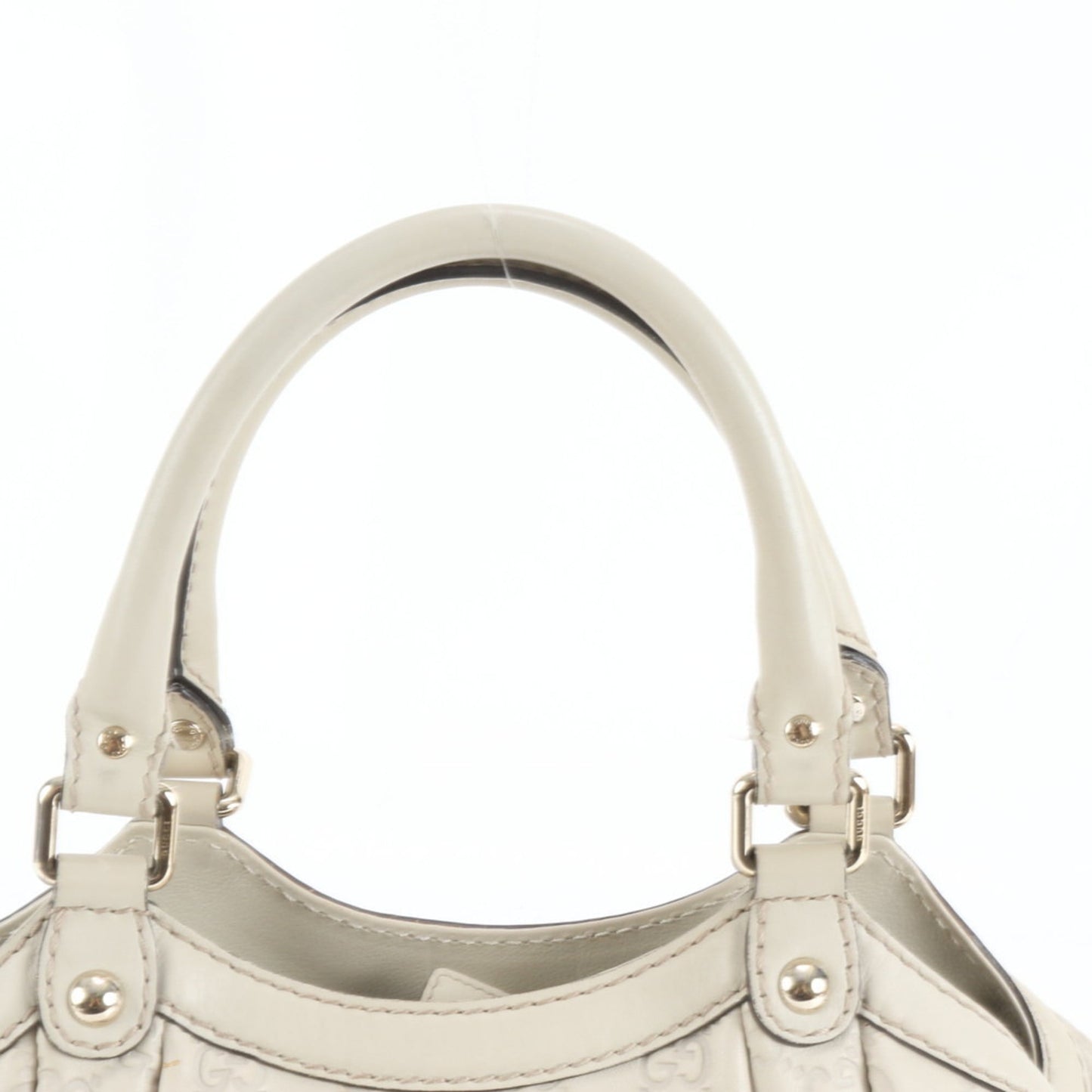 Gucci Ivory Leather Tote Bag