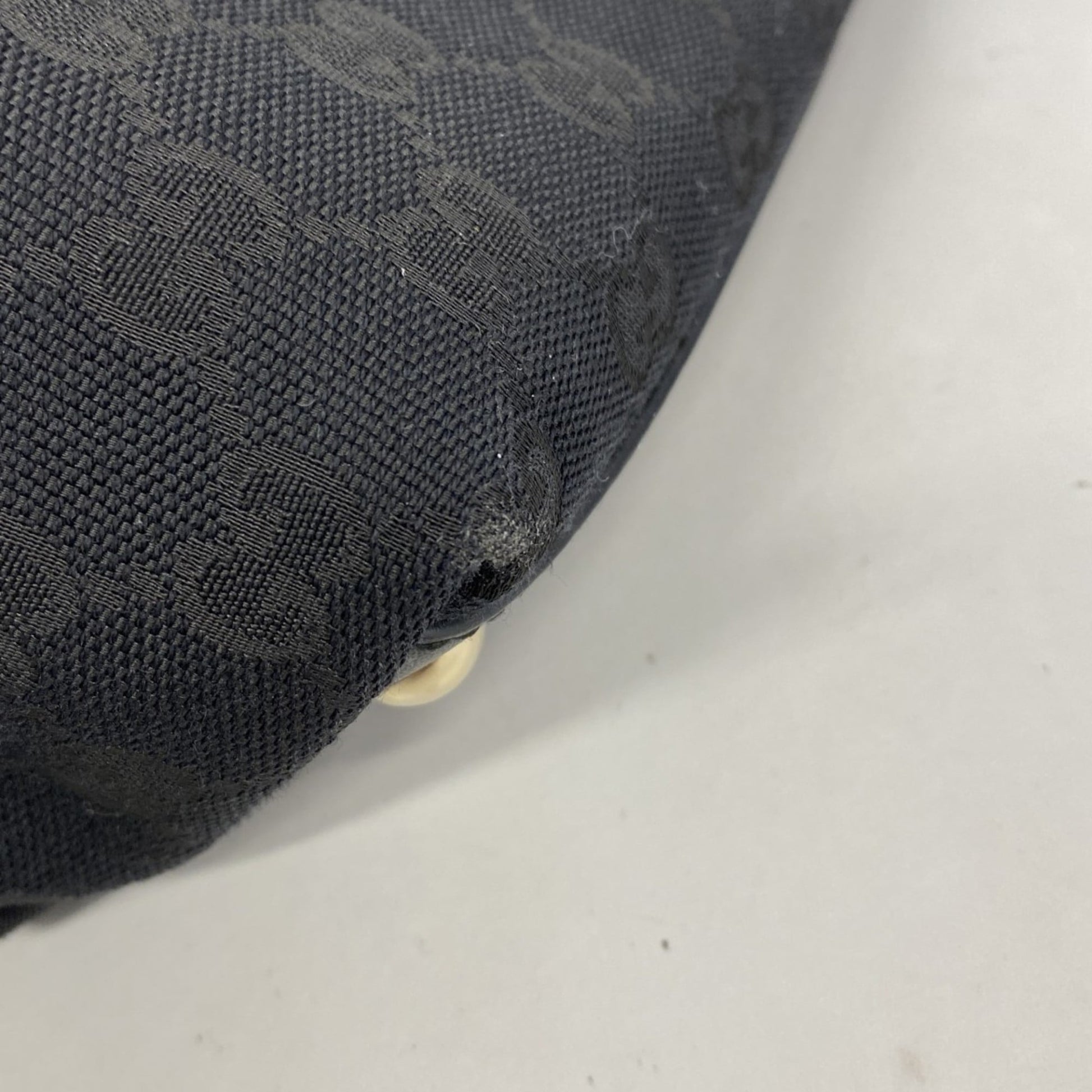Gucci Black Canvas Tote Bag