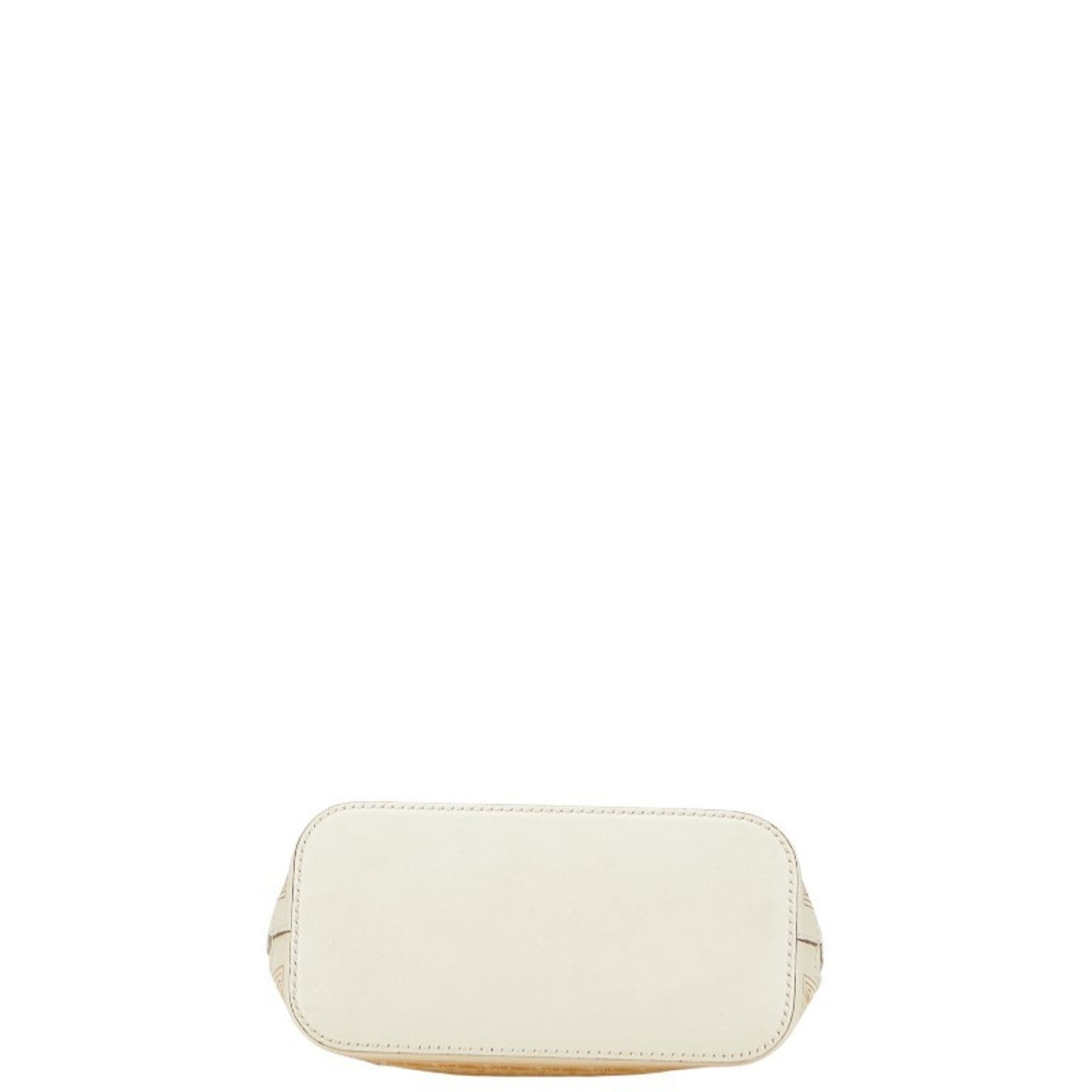 Gucci Gold White Leather Shoulder Bag
