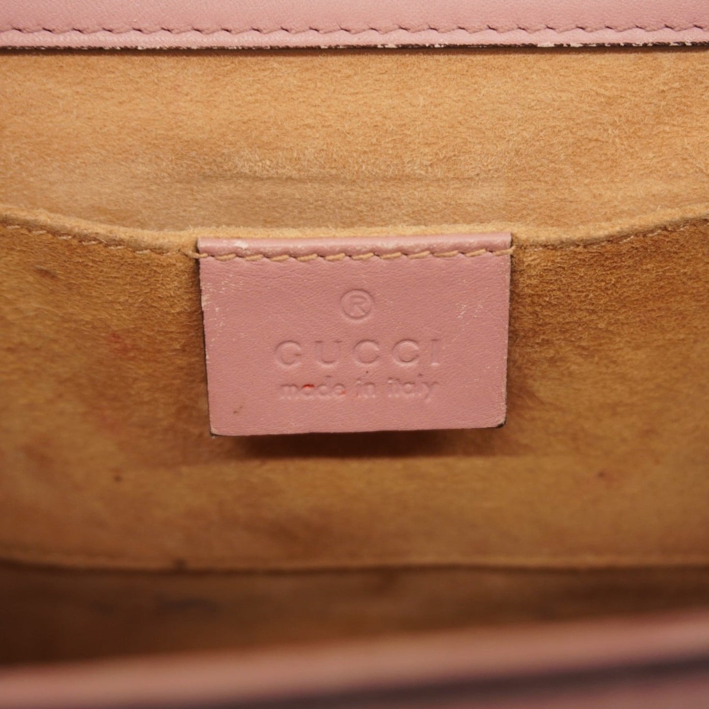 Gucci Pink Leather Shoulder Bag