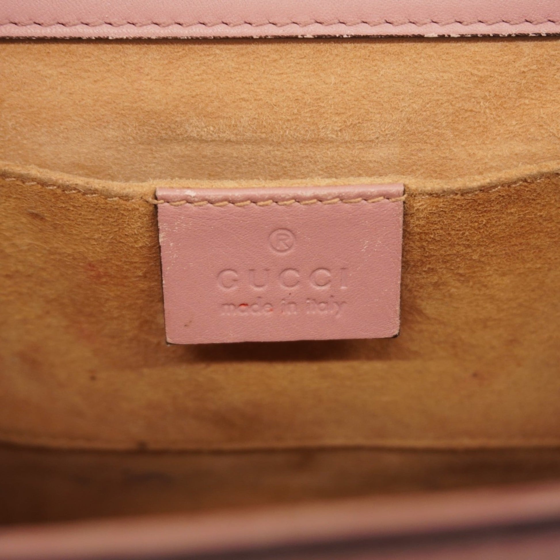 Gucci Pink Leather Shoulder Bag