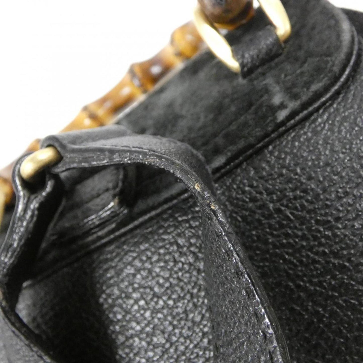 Gucci Black Suede Leather Backpack