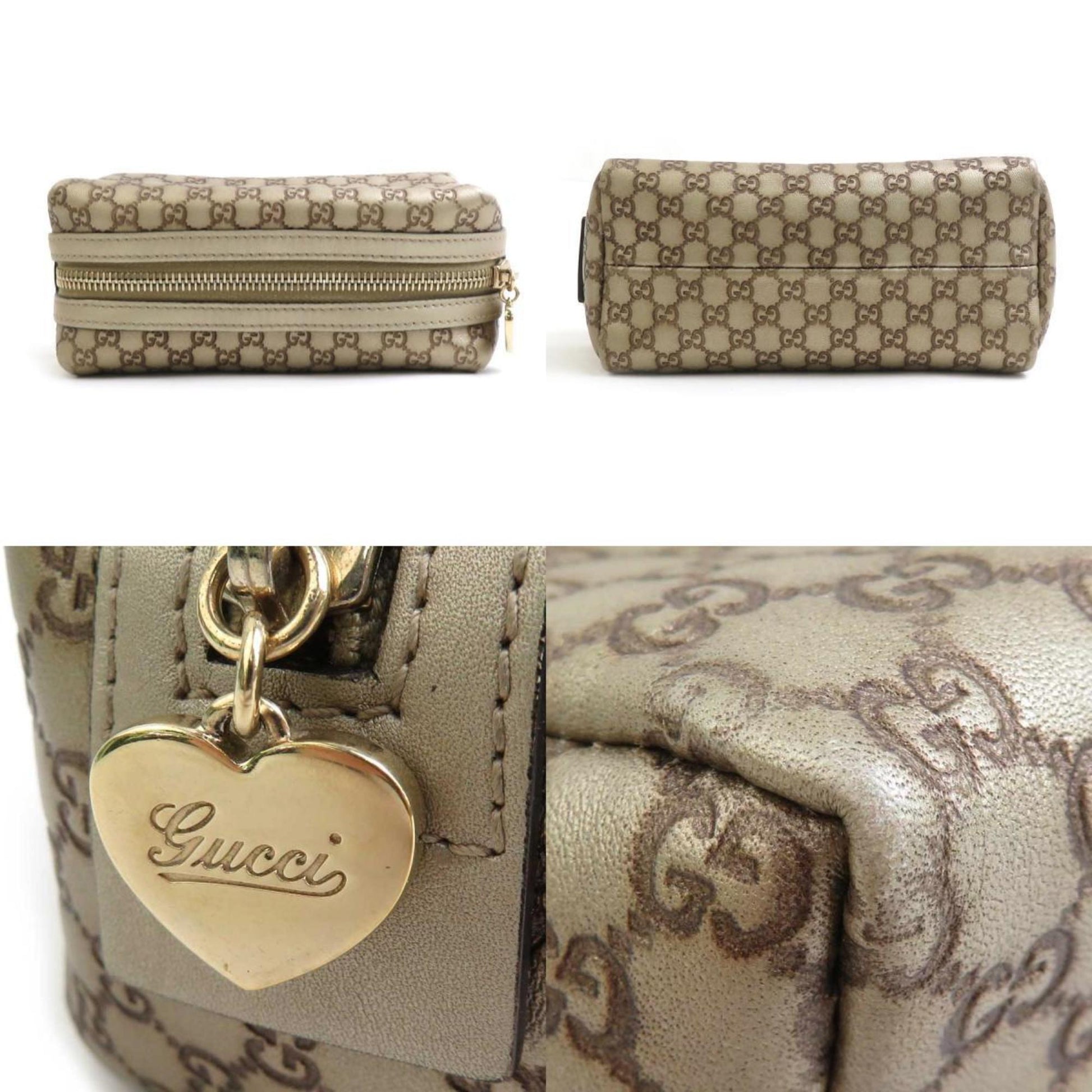 Gucci Gold Leather Pouch
