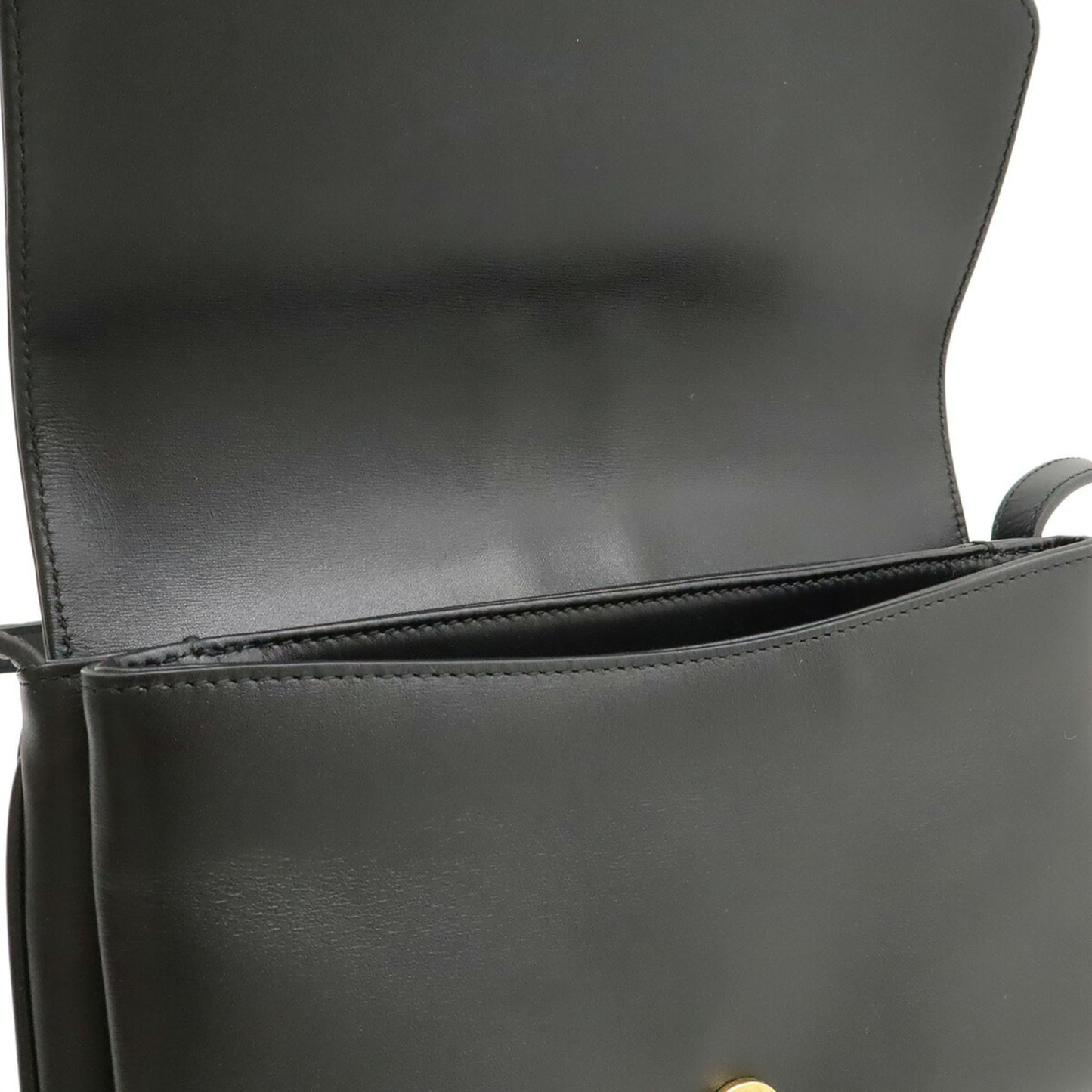 Gucci Gg Marmont Black Leather Pochette Shoulder Bag