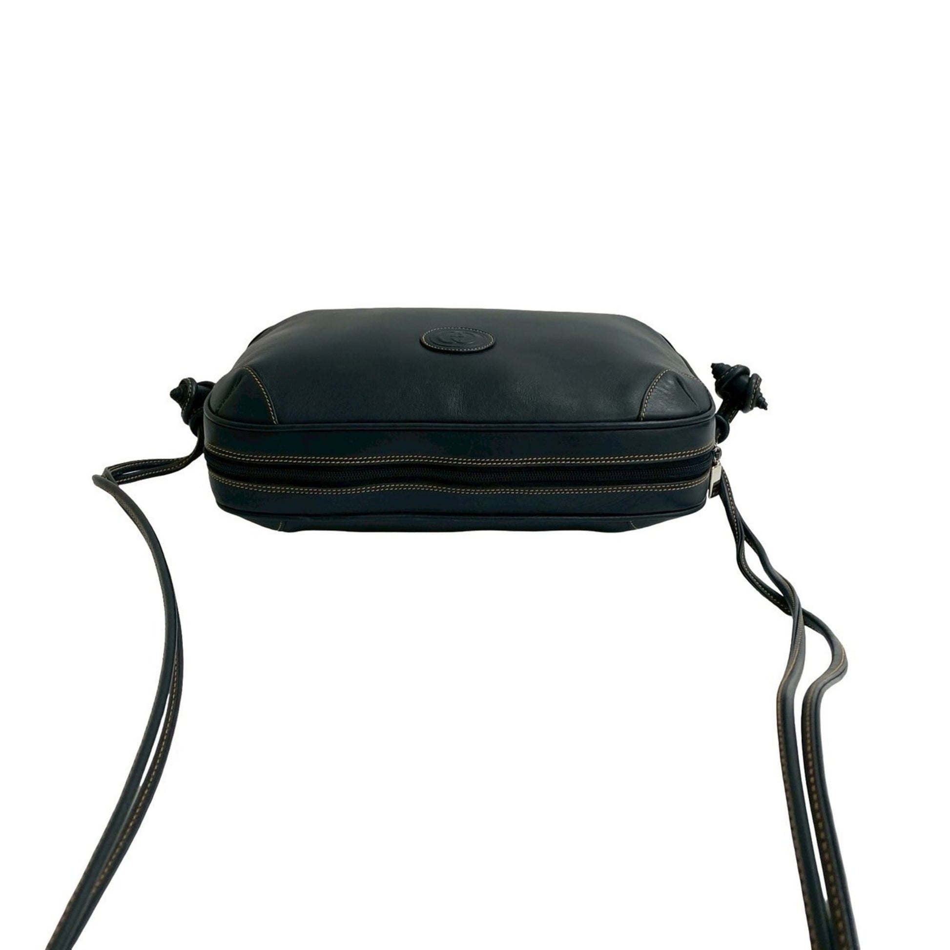 Gucci Navy Leather Pochette Shoulder Bag
