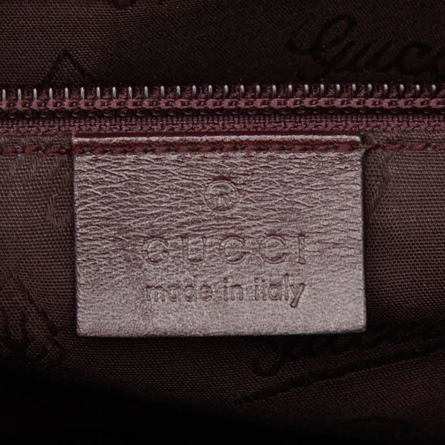 Gucci Purple Gg Imprimé Leather Shoulder Bag