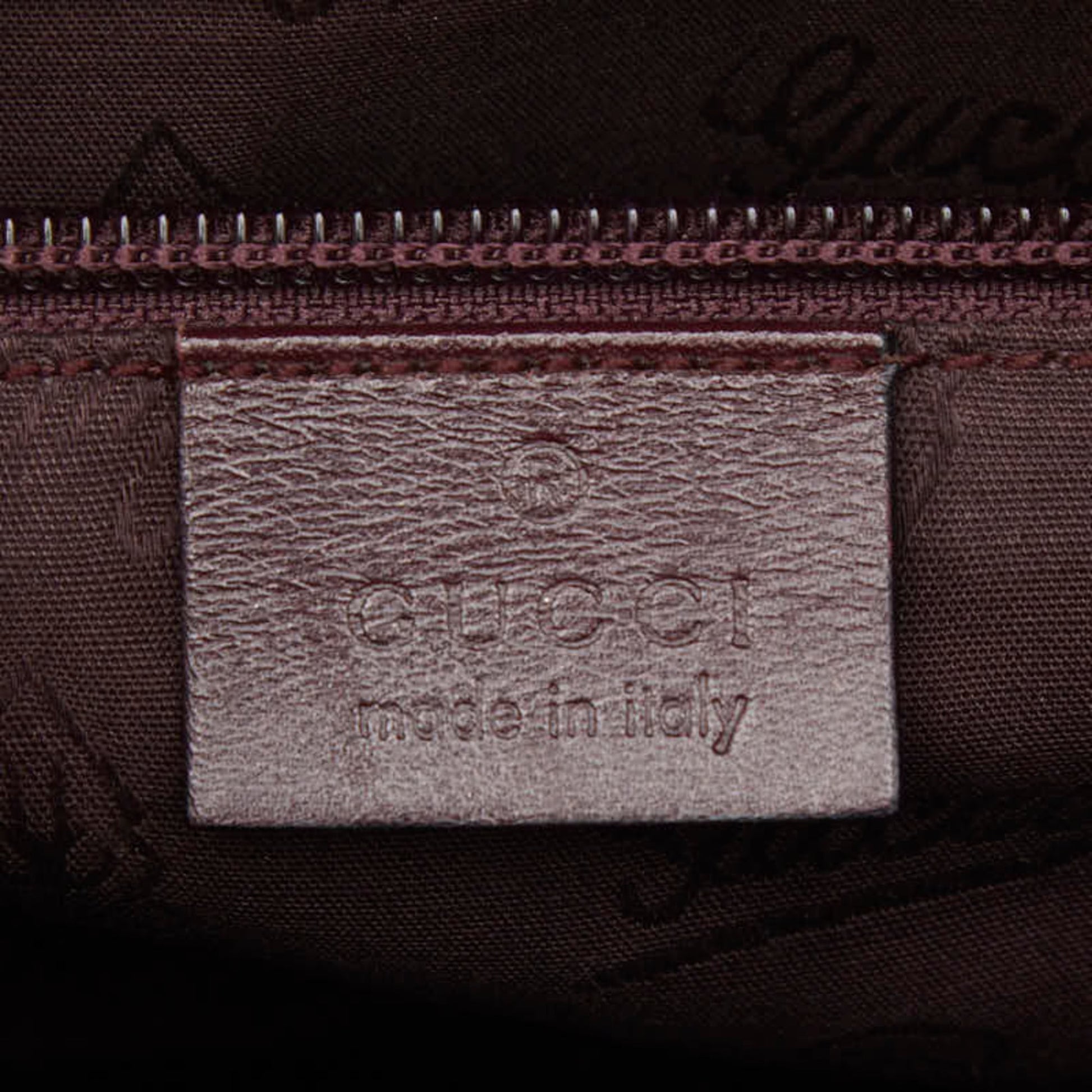 Gucci Purple Gg Imprimé Leather Shoulder Bag