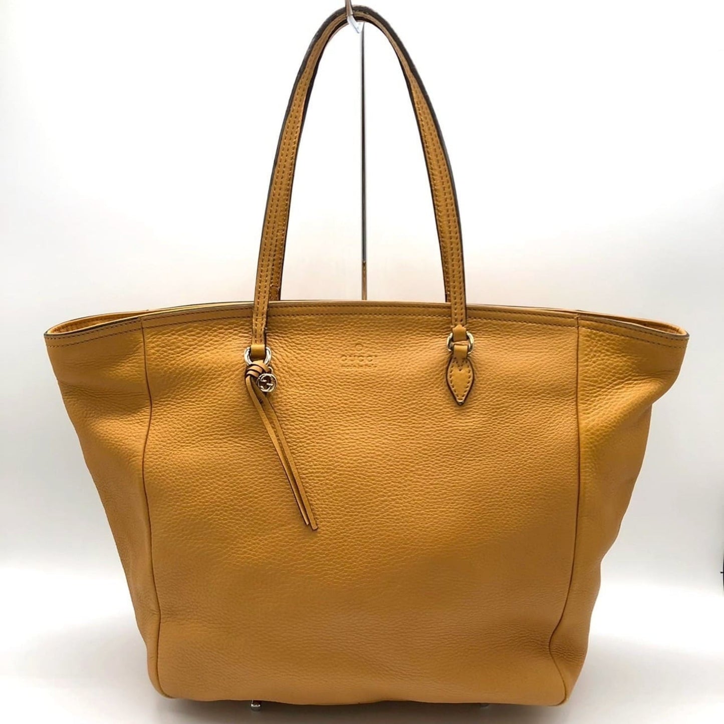 Gucci Yellow Leather Tote Bag