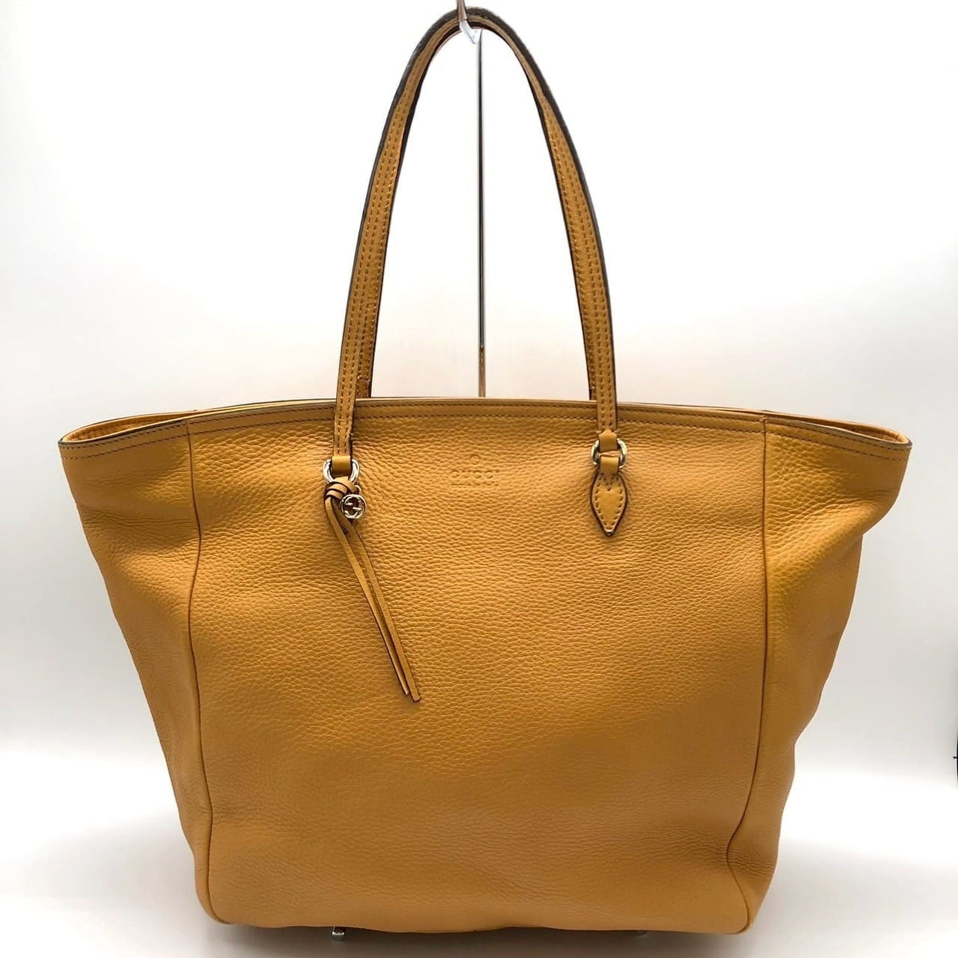 Gucci Yellow Leather Tote Bag