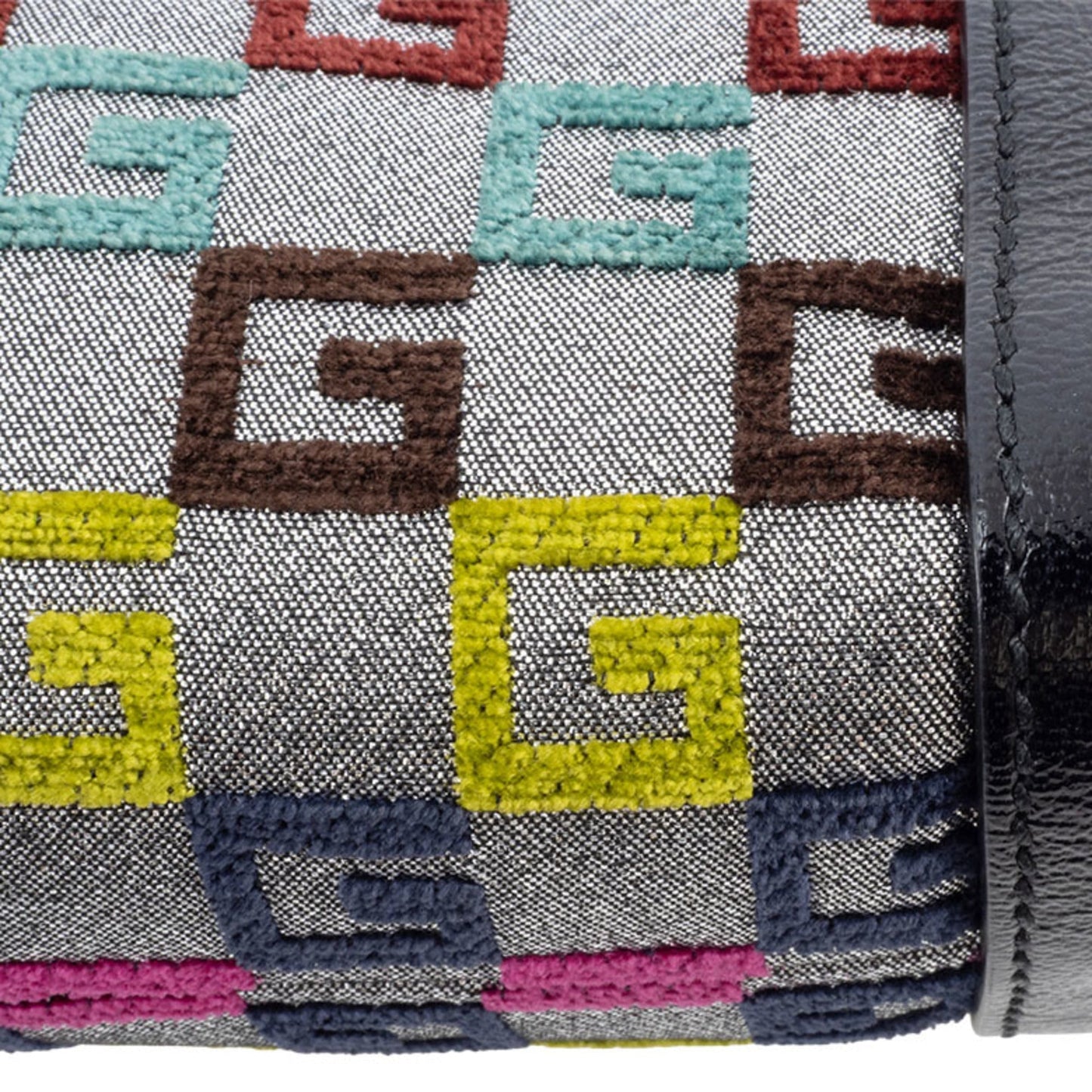 Gucci Multi-Color Canvas Leather Shoulder Bag