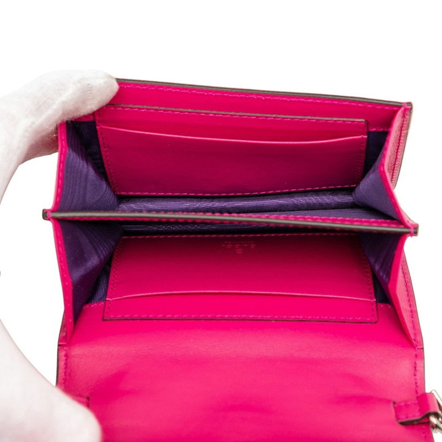 Gucci Pink Nylon Leather Handbag Shoulder Bag