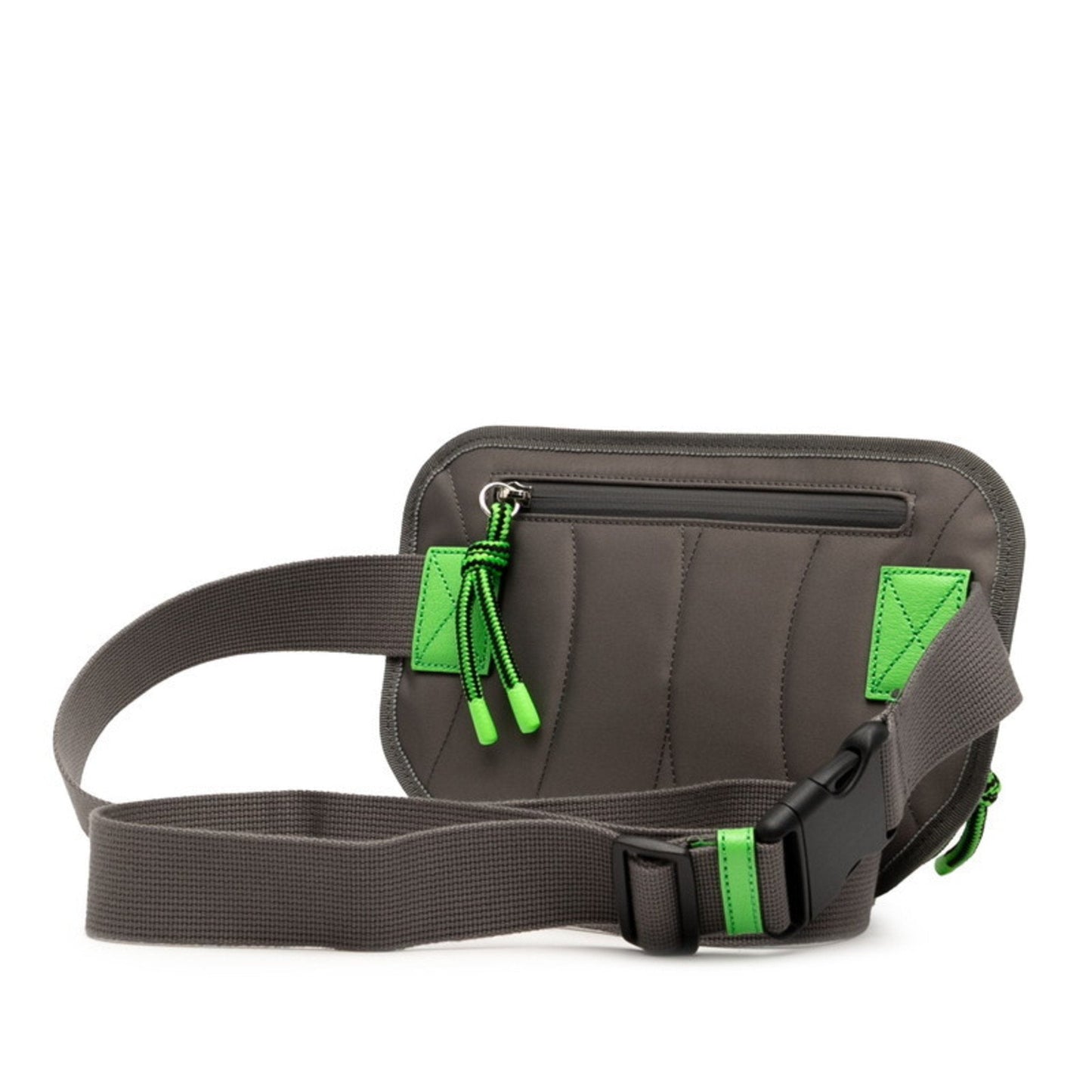 Gucci Gray Green Red Color Nylon Rubber Sling Bag