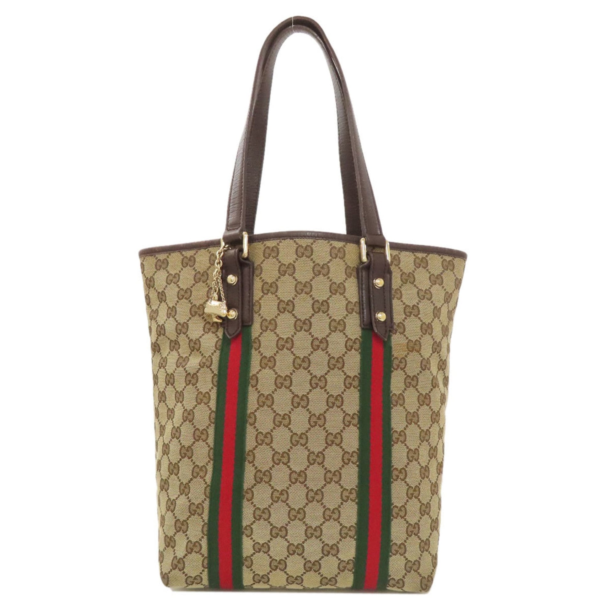 Gucci Brown Canvas Tote Bag