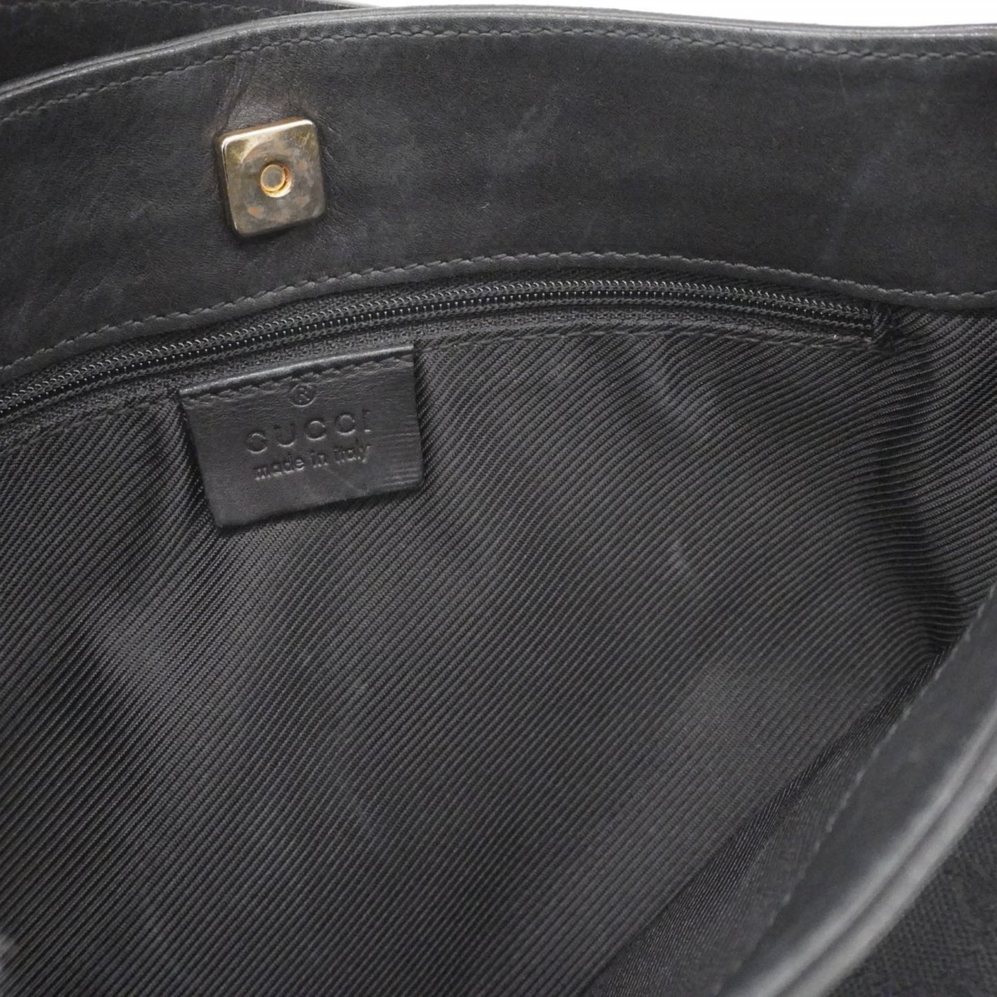 Gucci Black Canvas Shoulder Bag