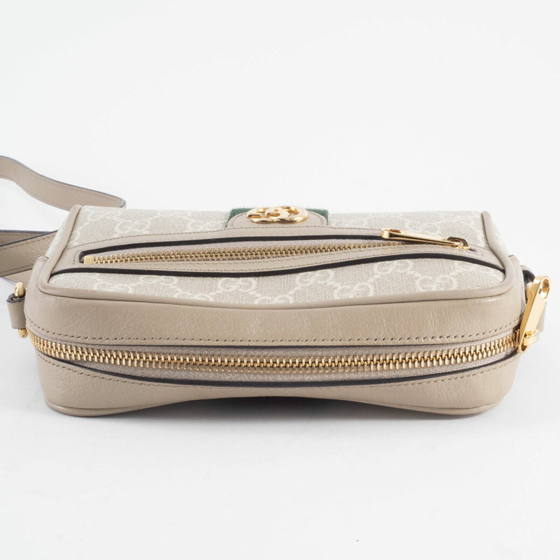 Gucci Beige Gg Supreme Leather Shoulder Bag