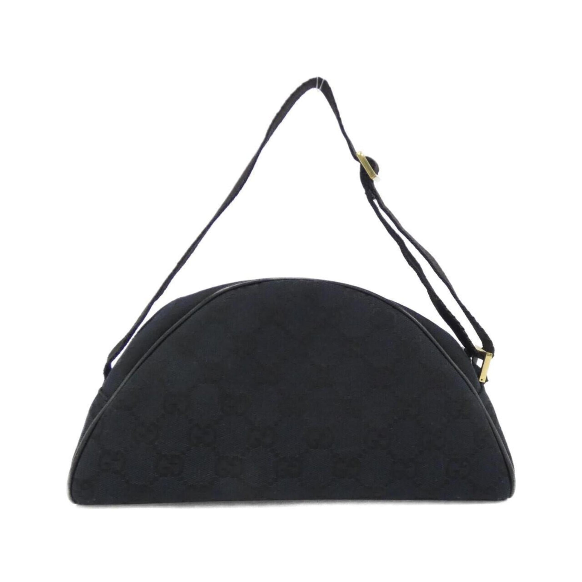 Gucci Black Gg Canvas Handbag
