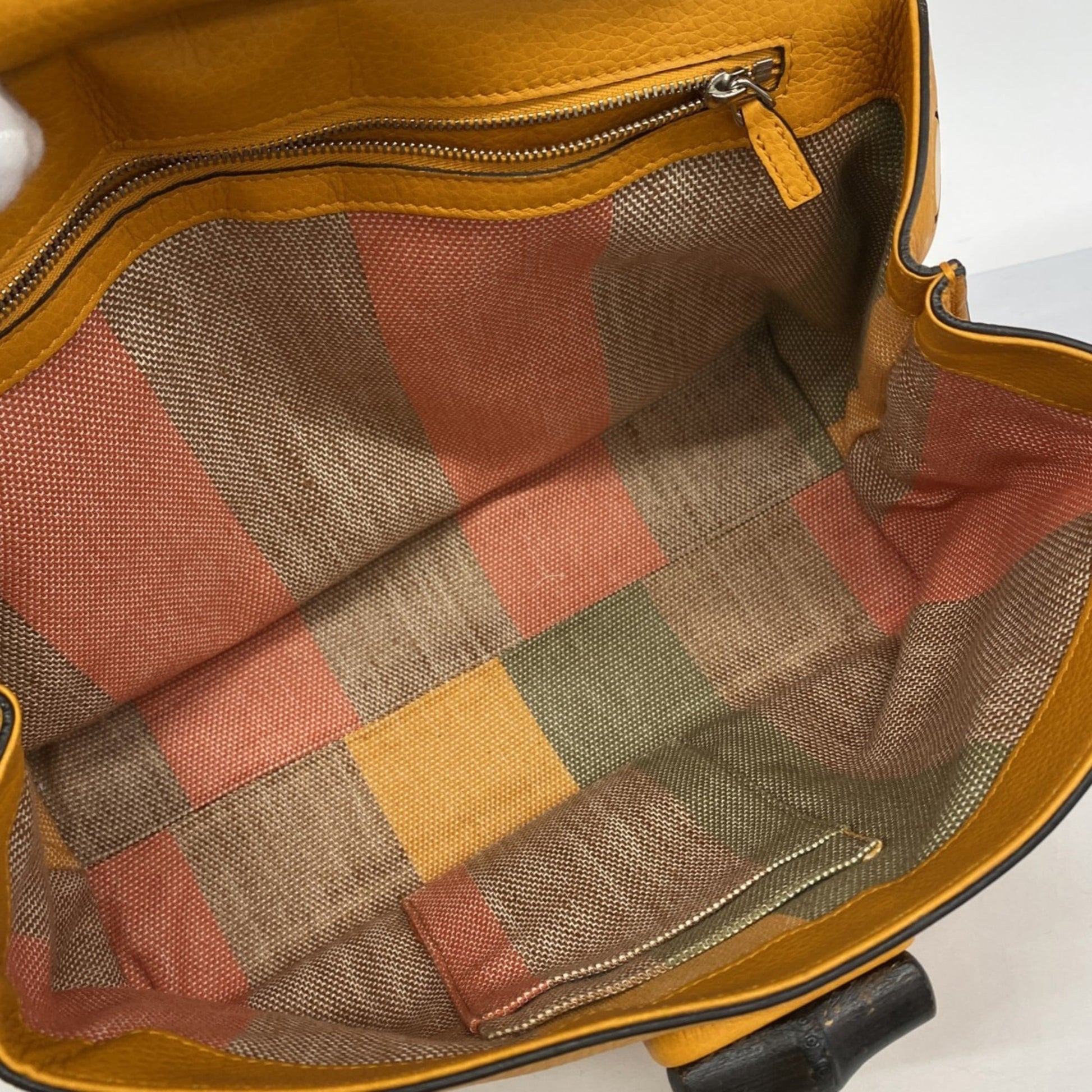 Gucci Orange Leather Handbag