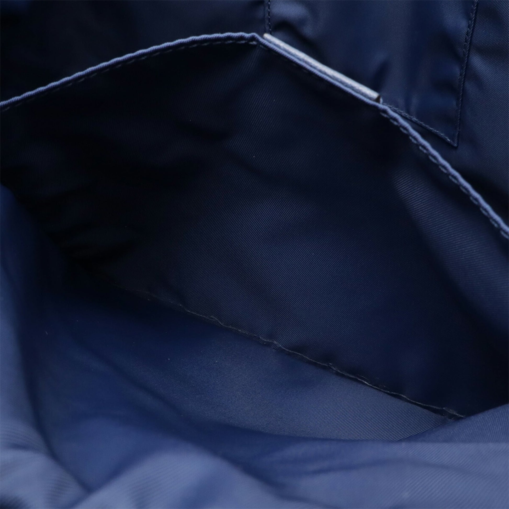 Gucci Navy Nylon Leather Backpack