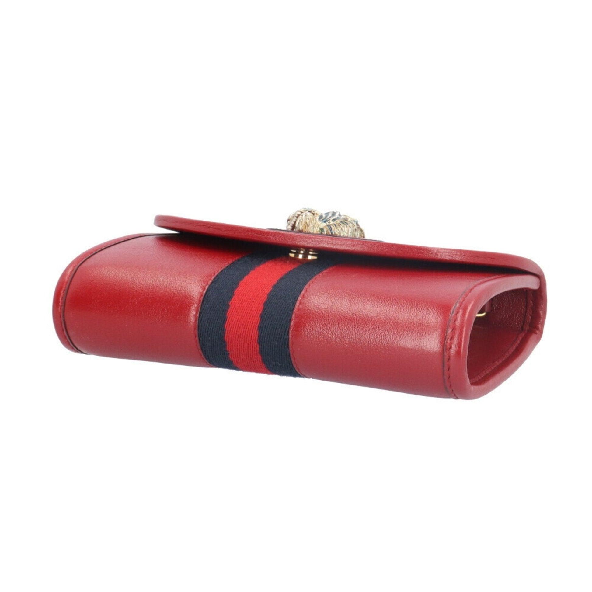 Gucci Red Color Leather Shoulder Bag