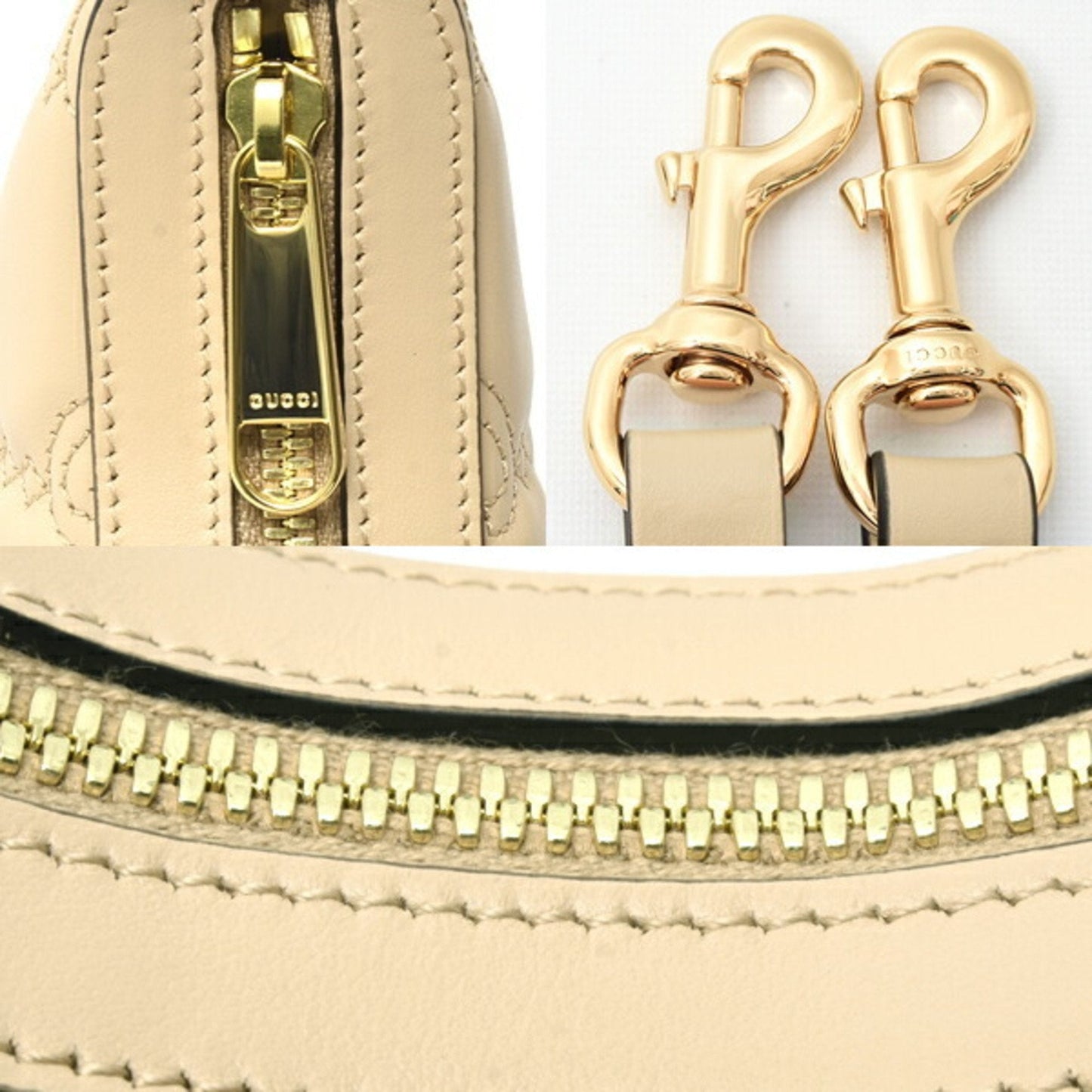 Gucci Beige Leather Handbag Shoulder Bag
