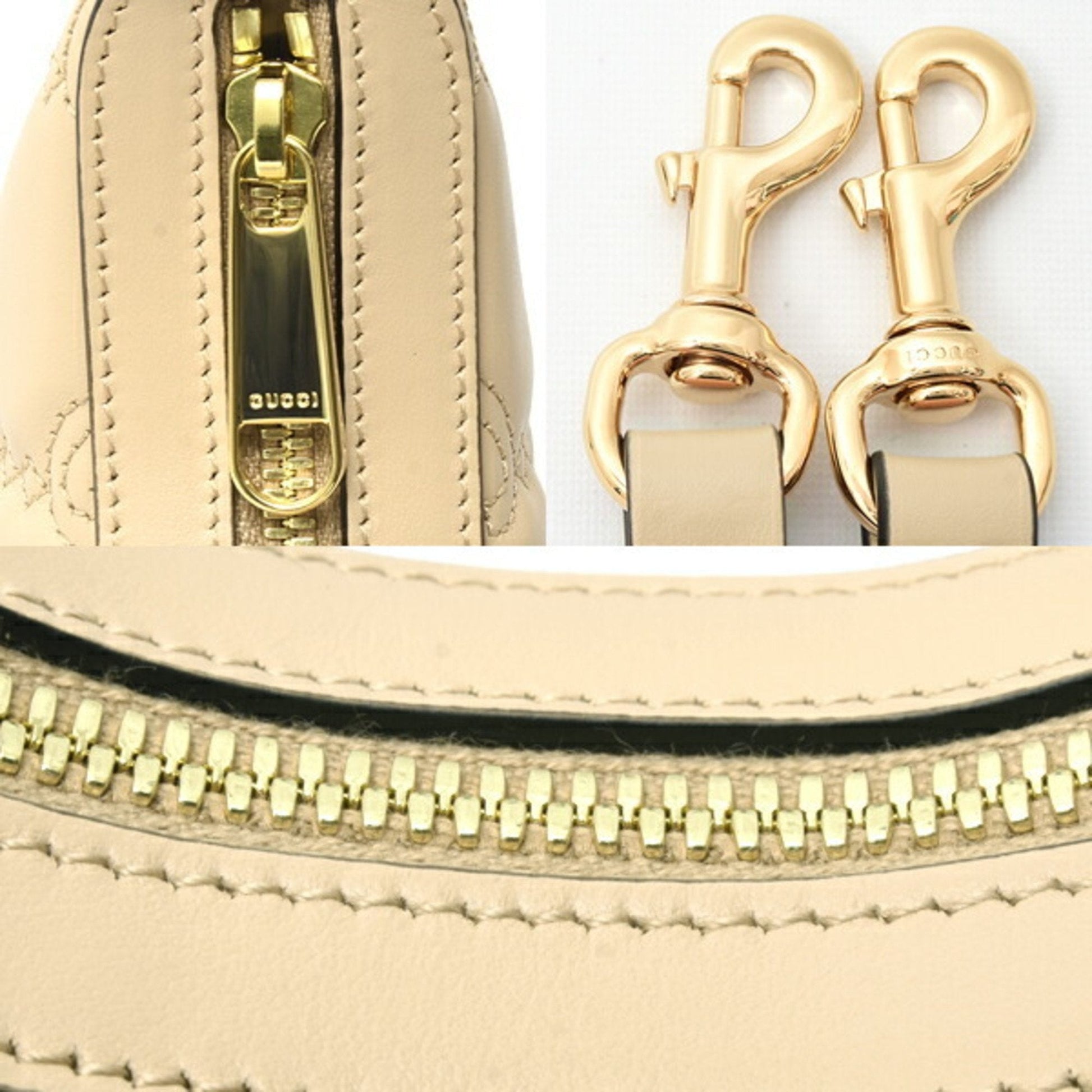 Gucci Beige Leather Handbag Shoulder Bag