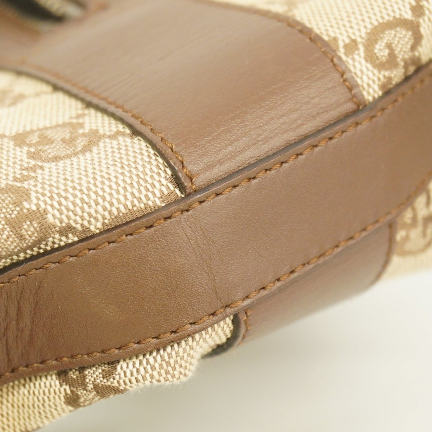 Gucci Brown Canvas Shoulder Bag