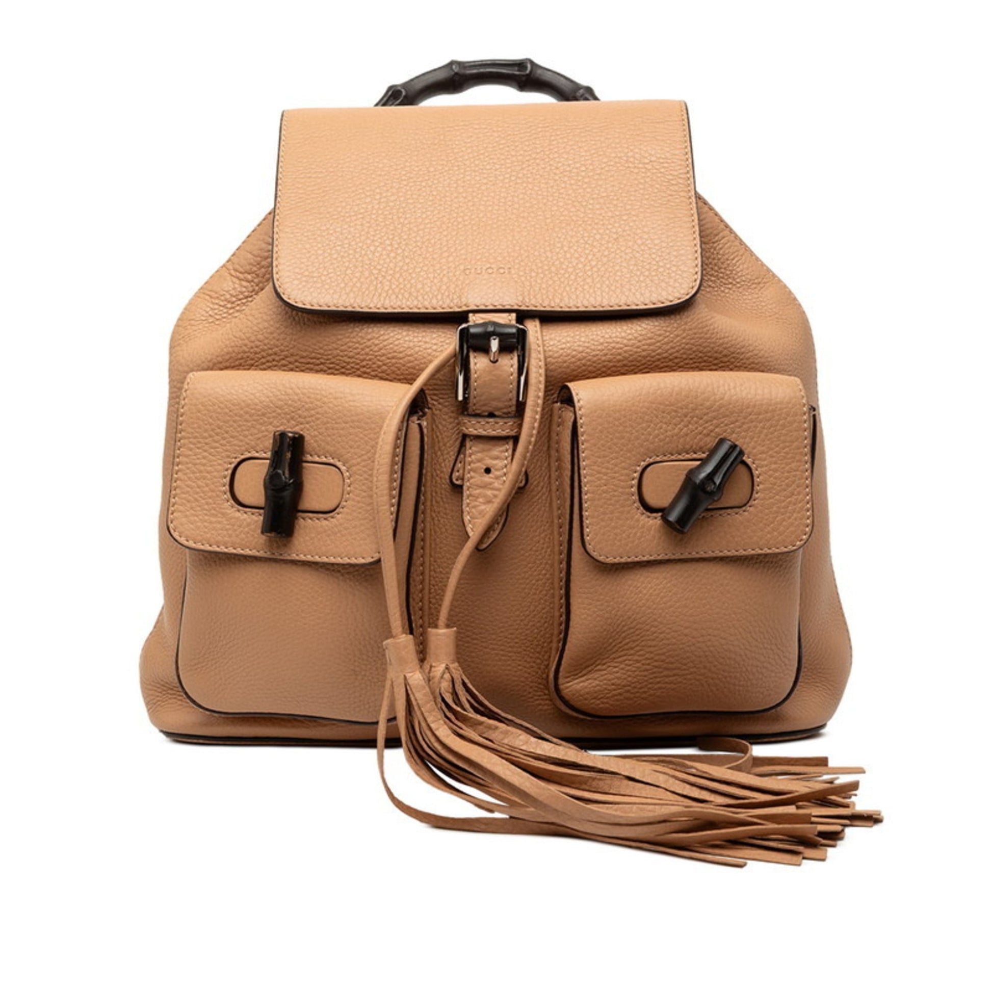 Gucci Brown Leather Backpack
